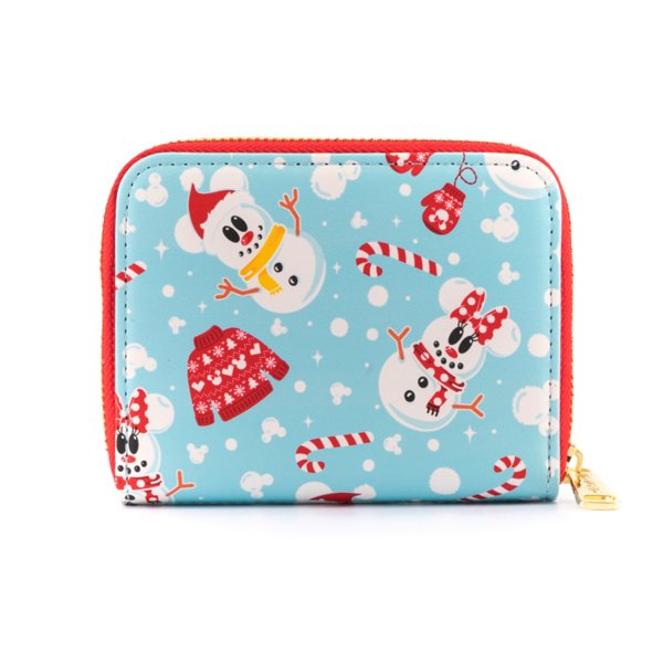 Loungefly x Disney Snowman Mickey and Minnie Mouse Christmas Scene Purse - GeekCore