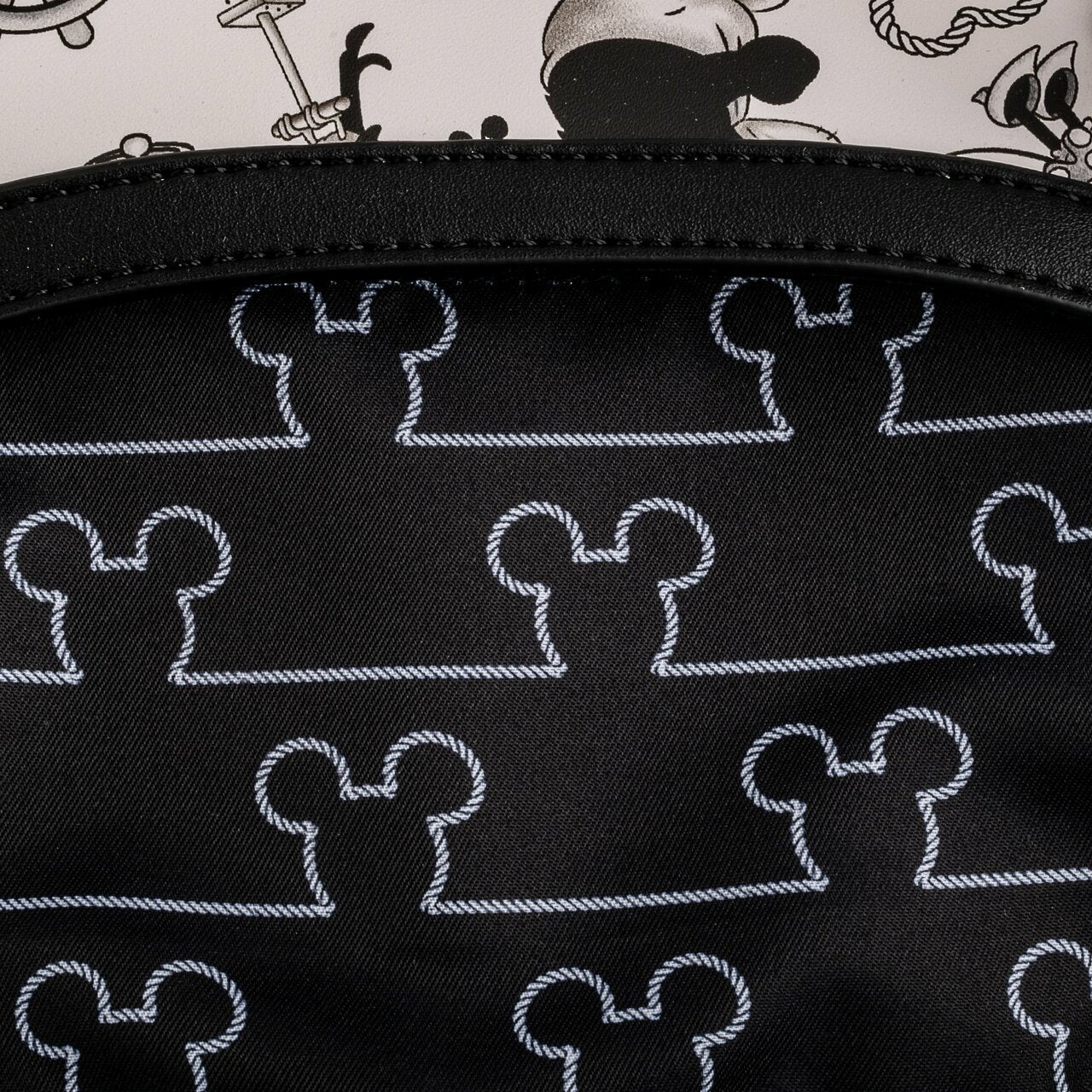 Loungefly x Disney Steamboat Willie All Over Print Crossbody Bag - GeekCore