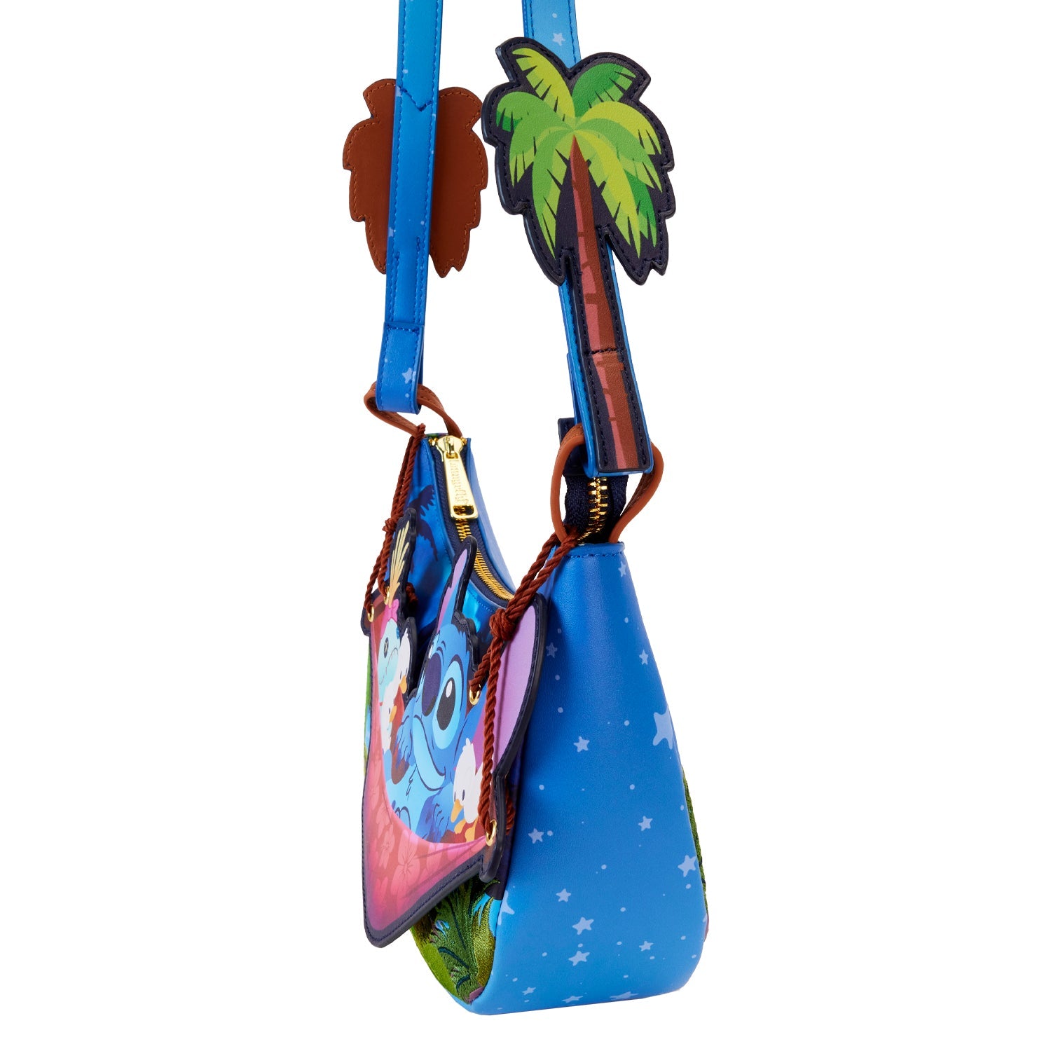 Loungefly x Disney Stitch Camping Cuties Hammock Crossbody - GeekCore