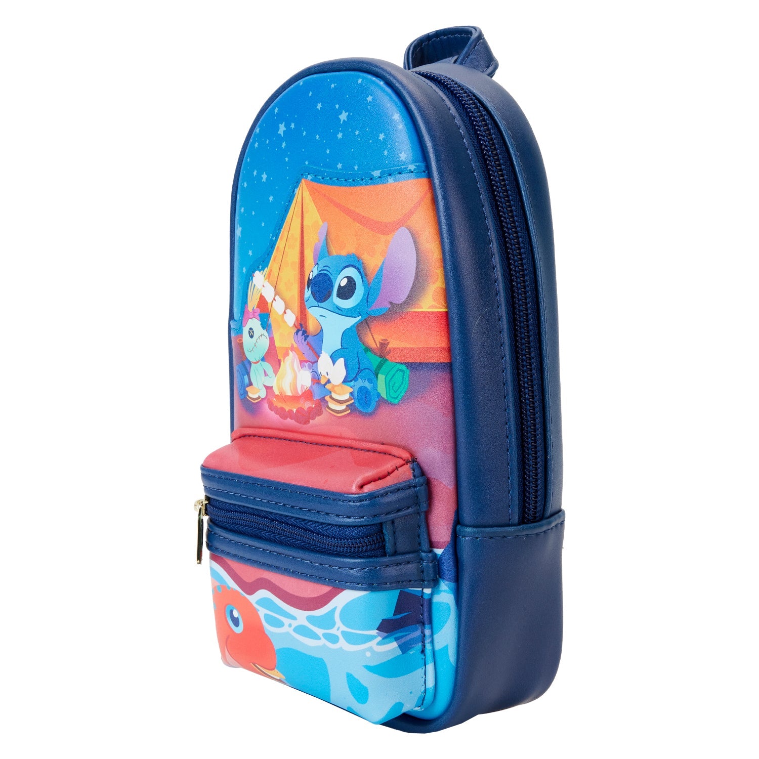 Loungefly x Disney Stitch Camping Cuties Mini Backpack Pencil Case - GeekCore
