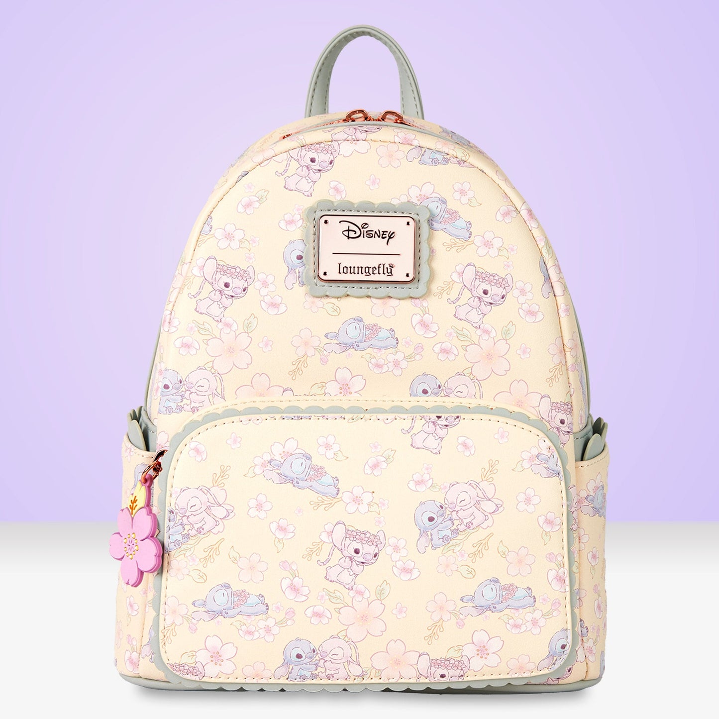 Loungefly x Disney Stitch Cherry Blossom AOP Mini Backpack - GeekCore