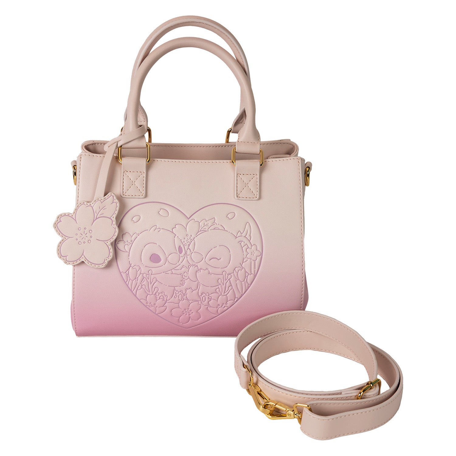 Loungefly x Disney Stitch Cherry Blossom Crossbody Bag - GeekCore