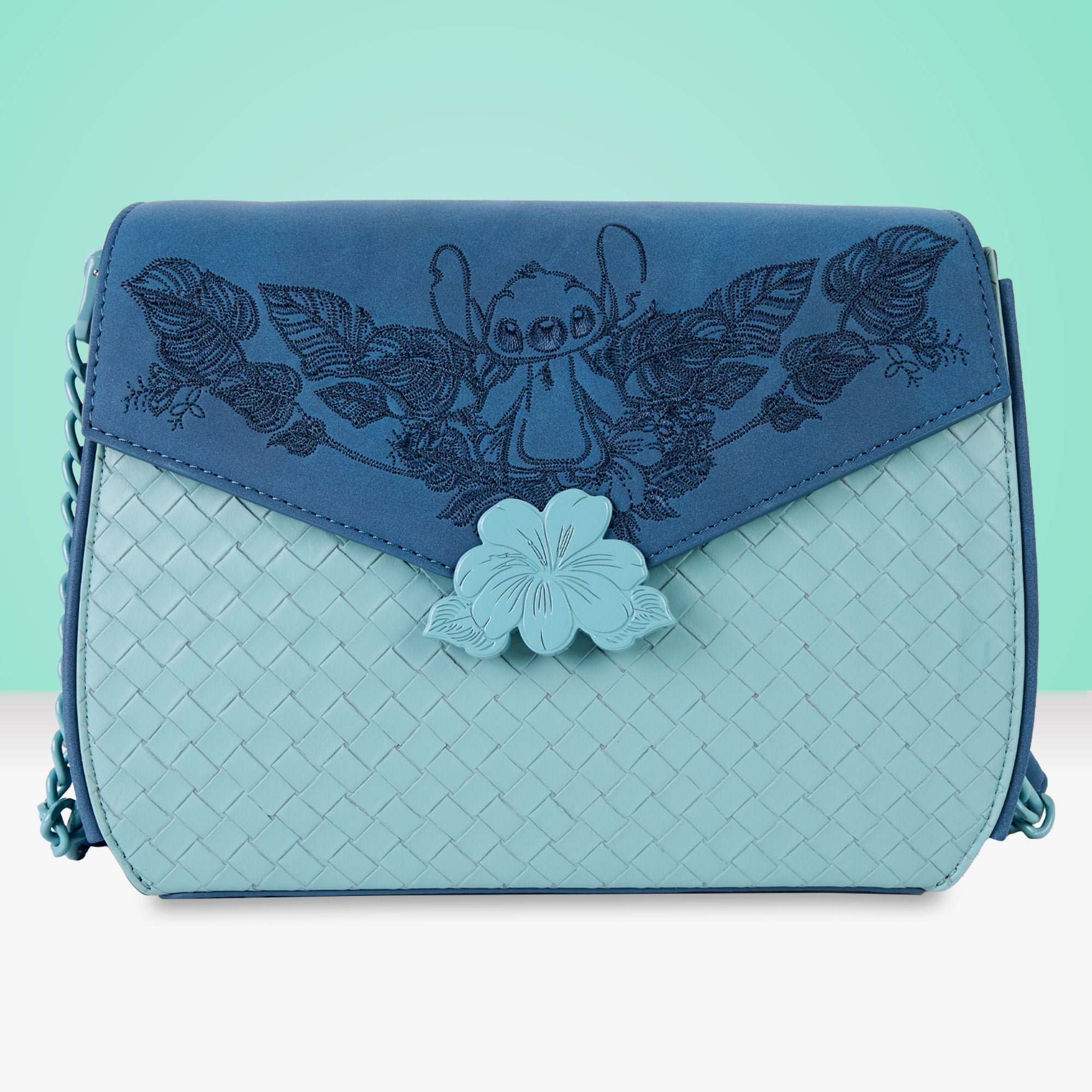 Loungefly x Disney Stitch Embroidered Crossbody Bag - GeekCore
