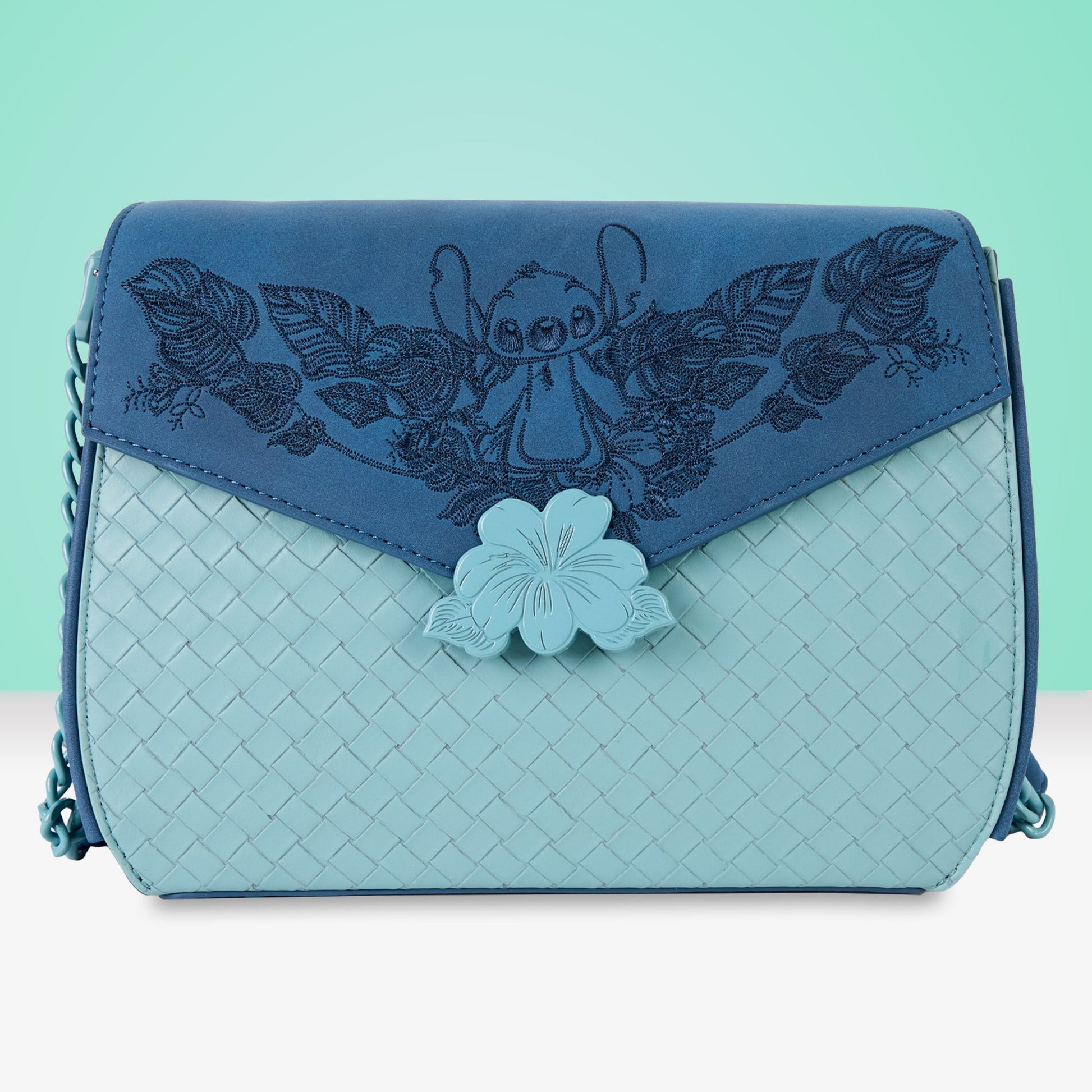 Loungefly x Disney Stitch Embroidered Crossbody Bag - GeekCore