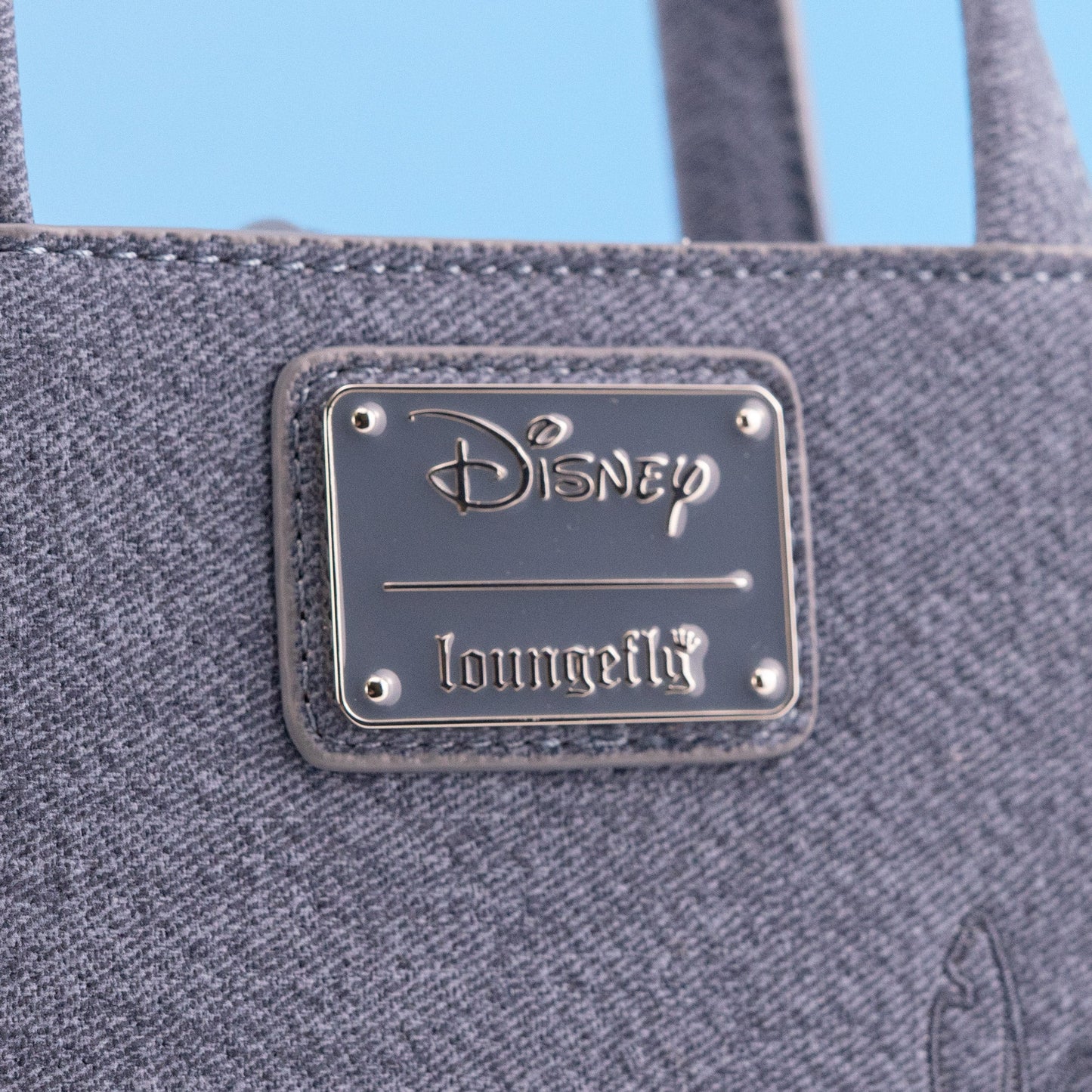 Loungefly x Disney Stitch Minimal Denim Mini Crossbody Tote - GeekCore