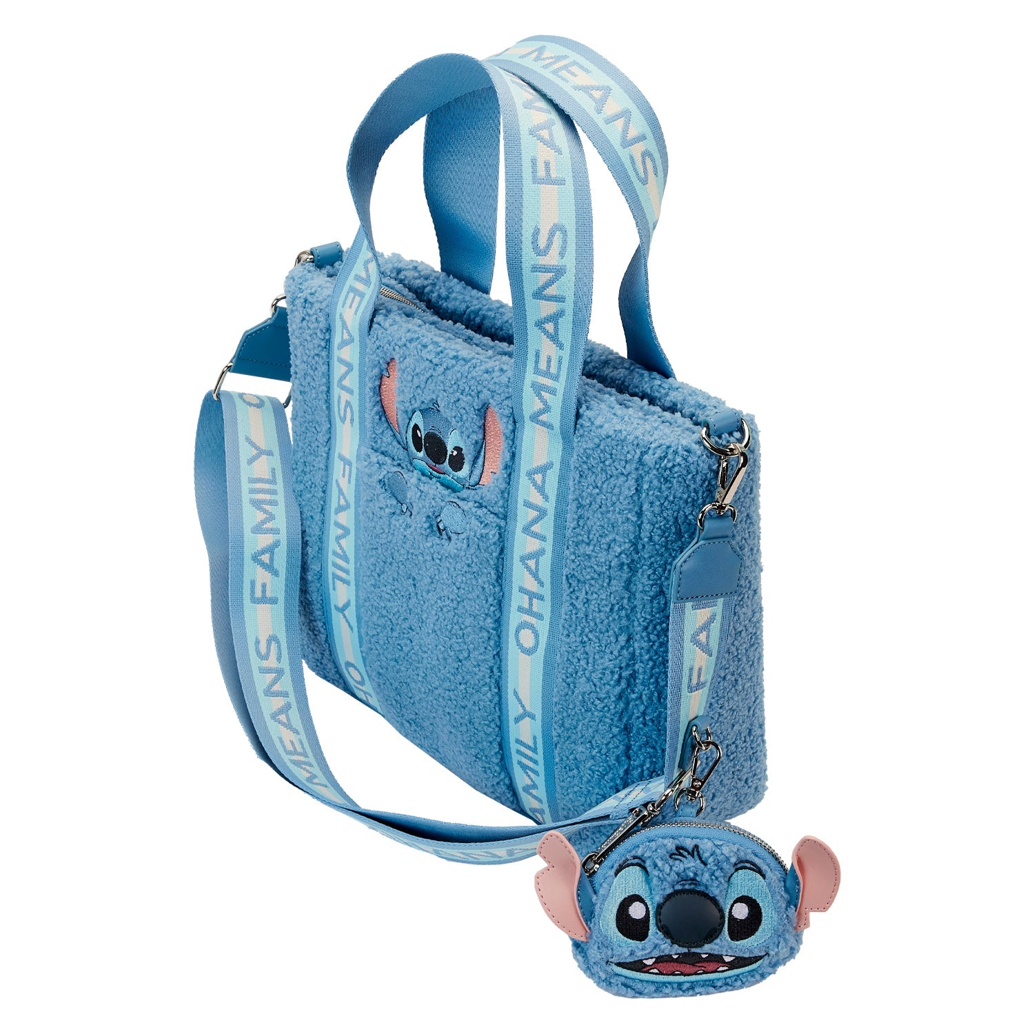 Loungefly x Disney Stitch Plush Tote Bag with coin pouch - GeekCore