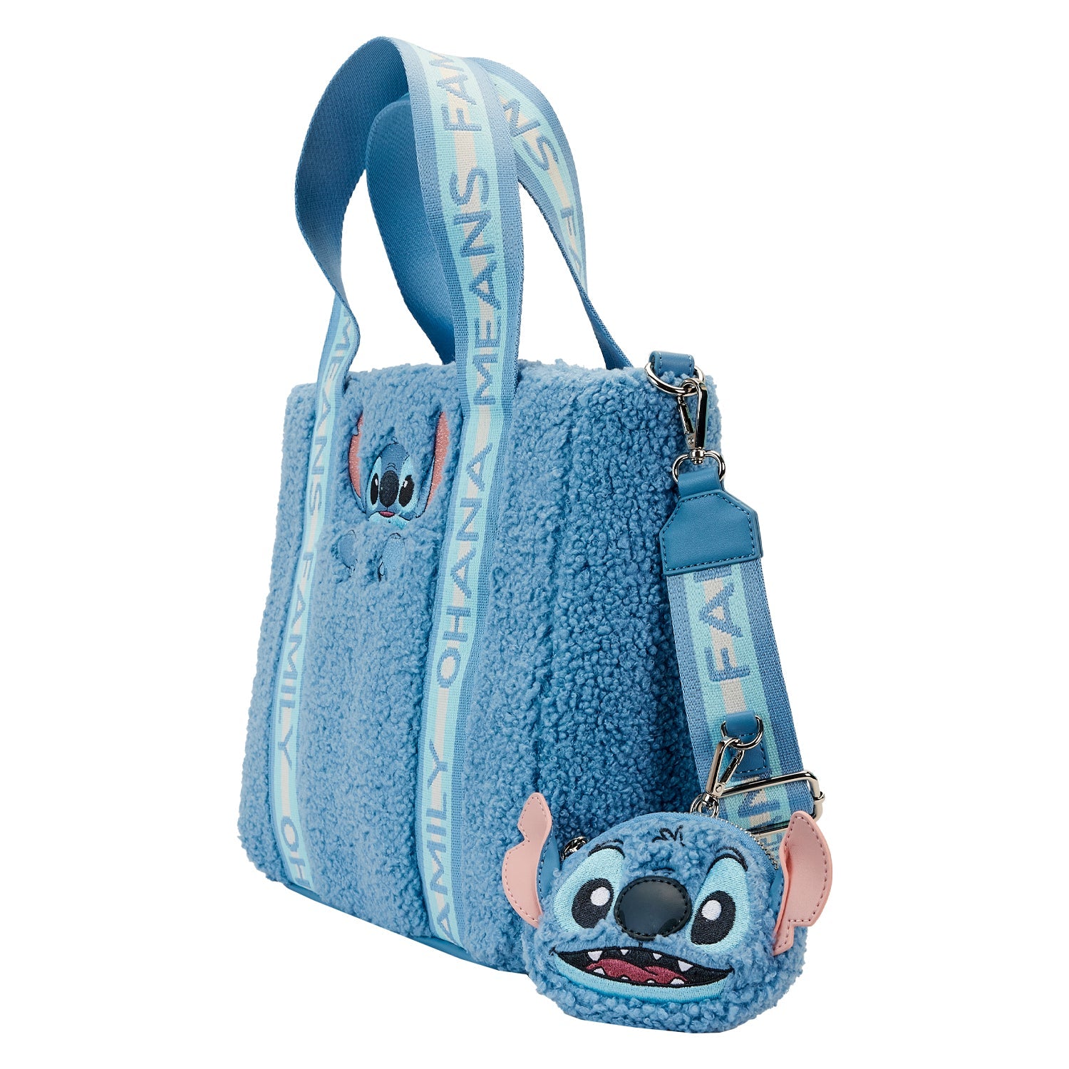 Loungefly x Disney Stitch Plush Tote Bag with coin pouch - GeekCore