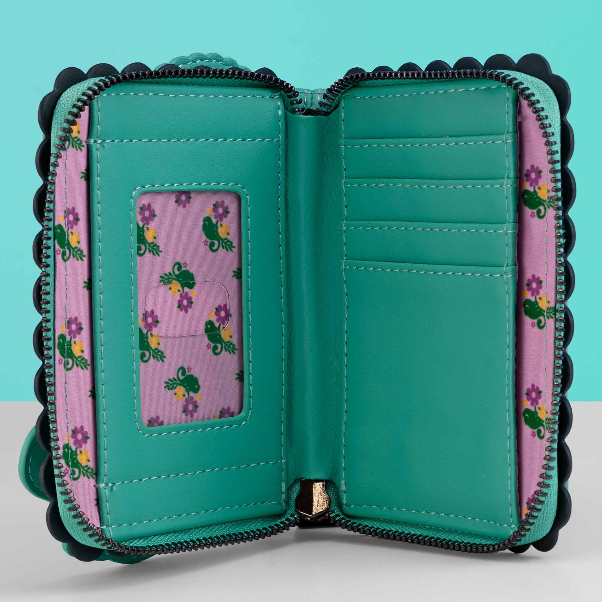 Loungefly x Disney Tangled Pascal Floral Wallet - GeekCore