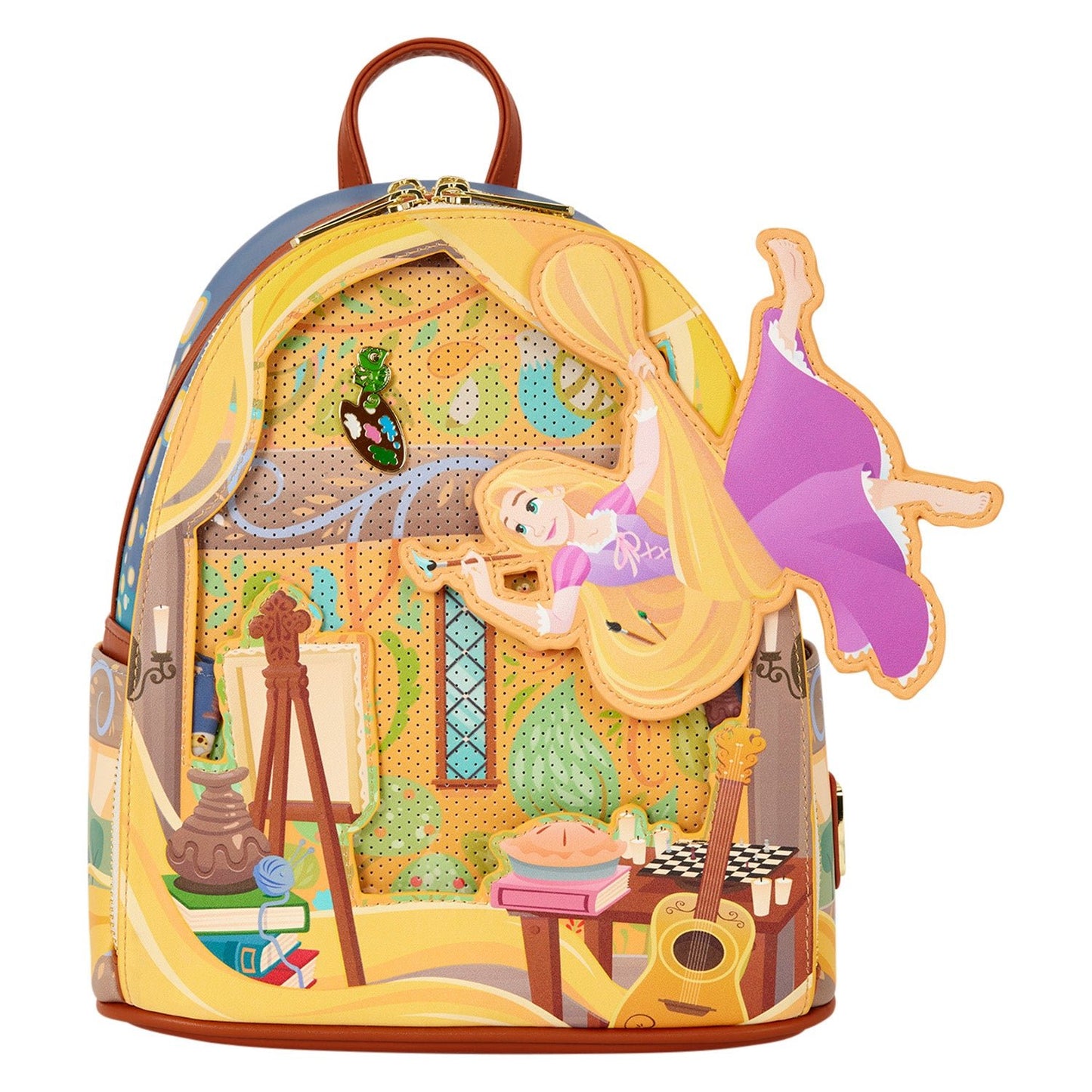 Loungefly x Disney Tangled Rapunzel Painting Mini Backpack - GeekCore