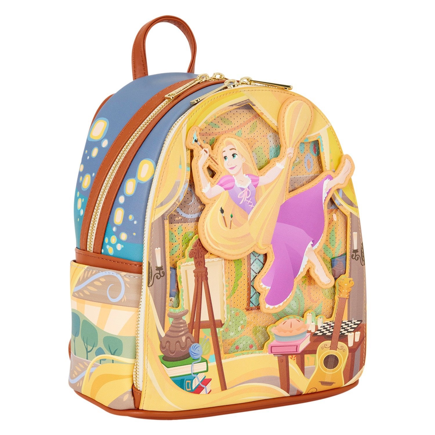 Loungefly x Disney Tangled Rapunzel Painting Mini Backpack - GeekCore