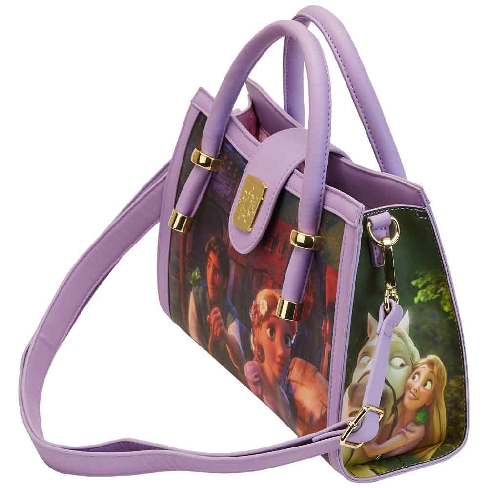 Loungefly x Disney Tangled Rapunzel Scenes Crossbody Bag - GeekCore