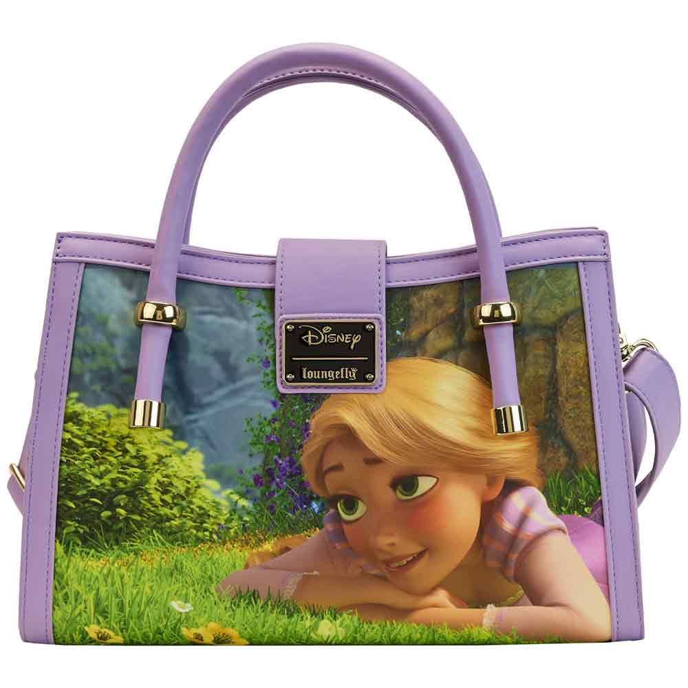 Loungefly x Disney Tangled Rapunzel Scenes Crossbody Bag - GeekCore