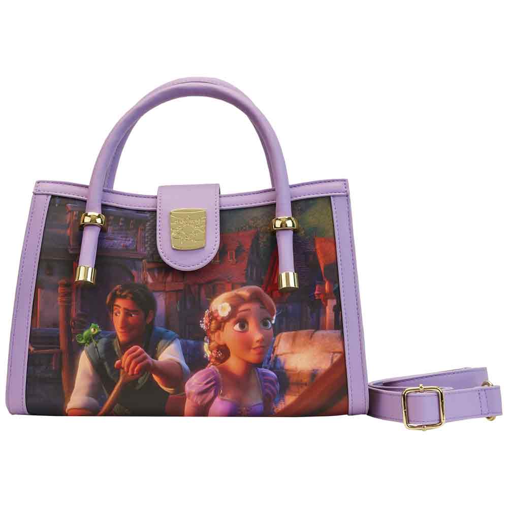 Loungefly x Disney Tangled Rapunzel Scenes Crossbody Bag - GeekCore