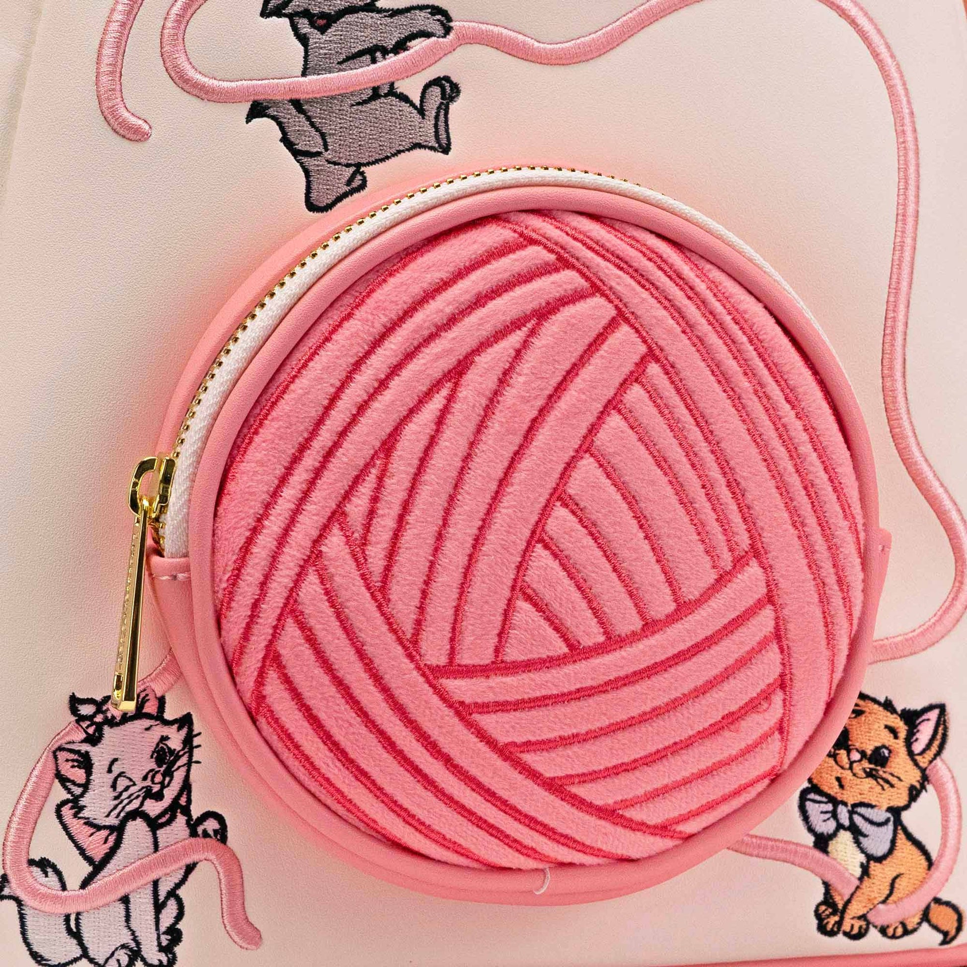 Loungefly x Disney The Aristocats Heart Yarn Plush Mini Backpack - GeekCore