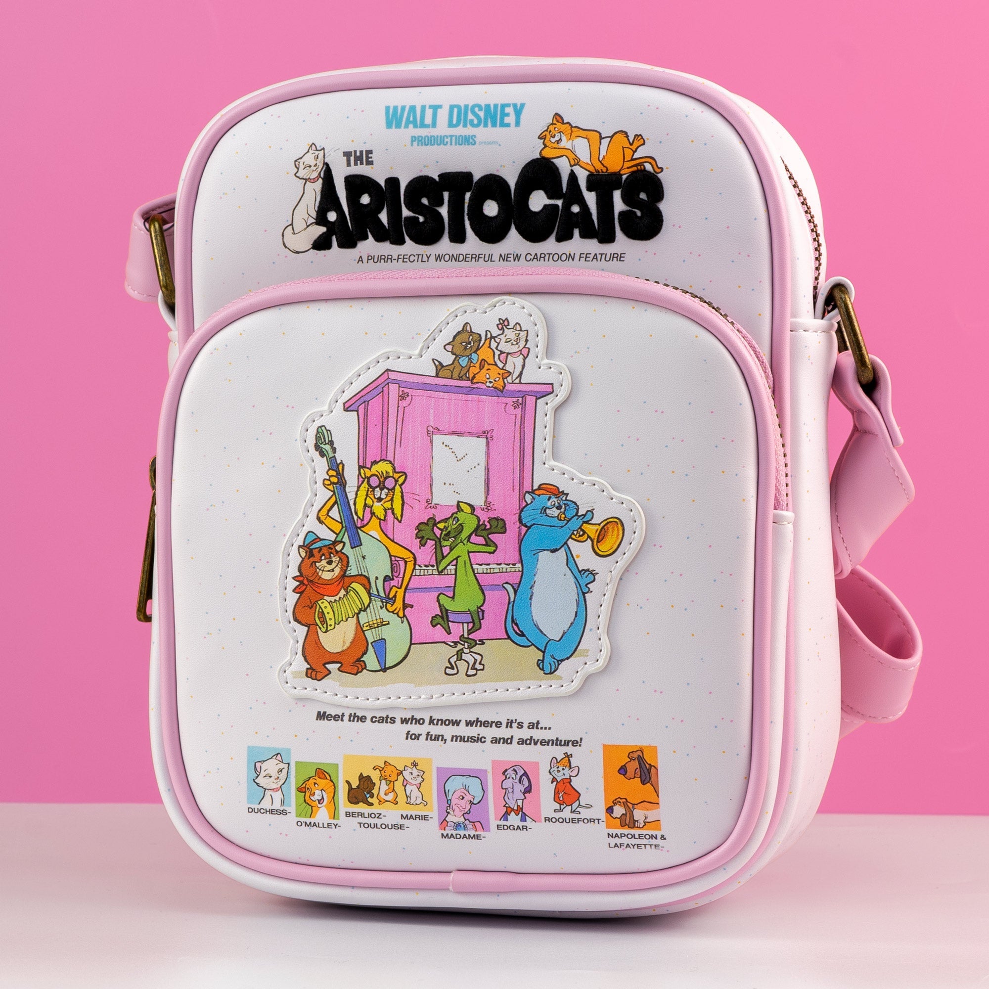 Loungefly x Disney The Aristocats Poster Passport Crossbody Bag - GeekCore