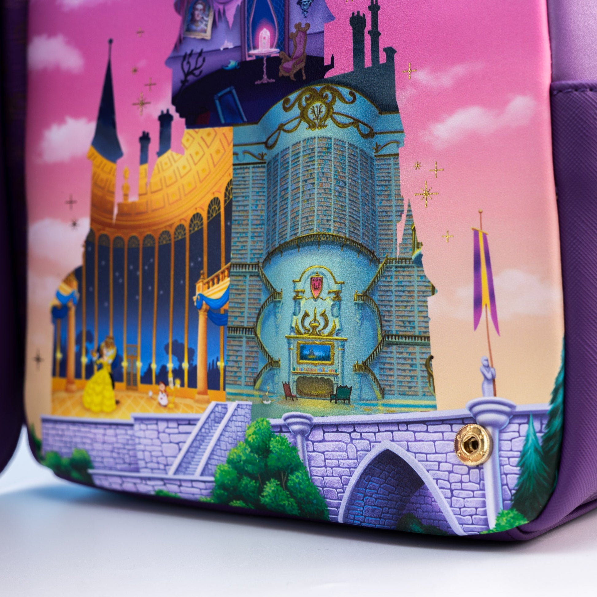 Loungefly x Disney The Beauty and The Beast Castle Window Mini Backpack - GeekCore