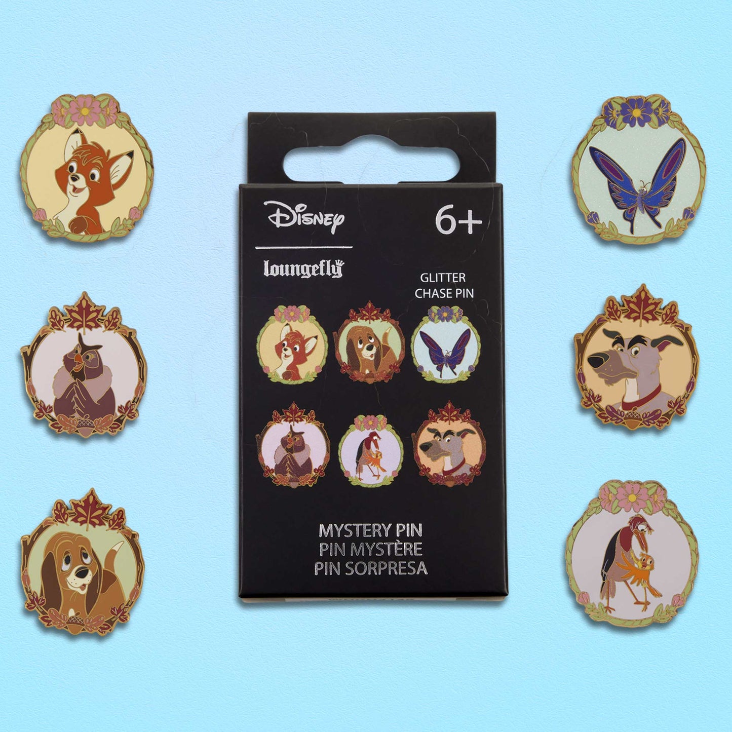 Loungefly x Disney The Fox And The Hound Mystery Box Pin - GeekCore
