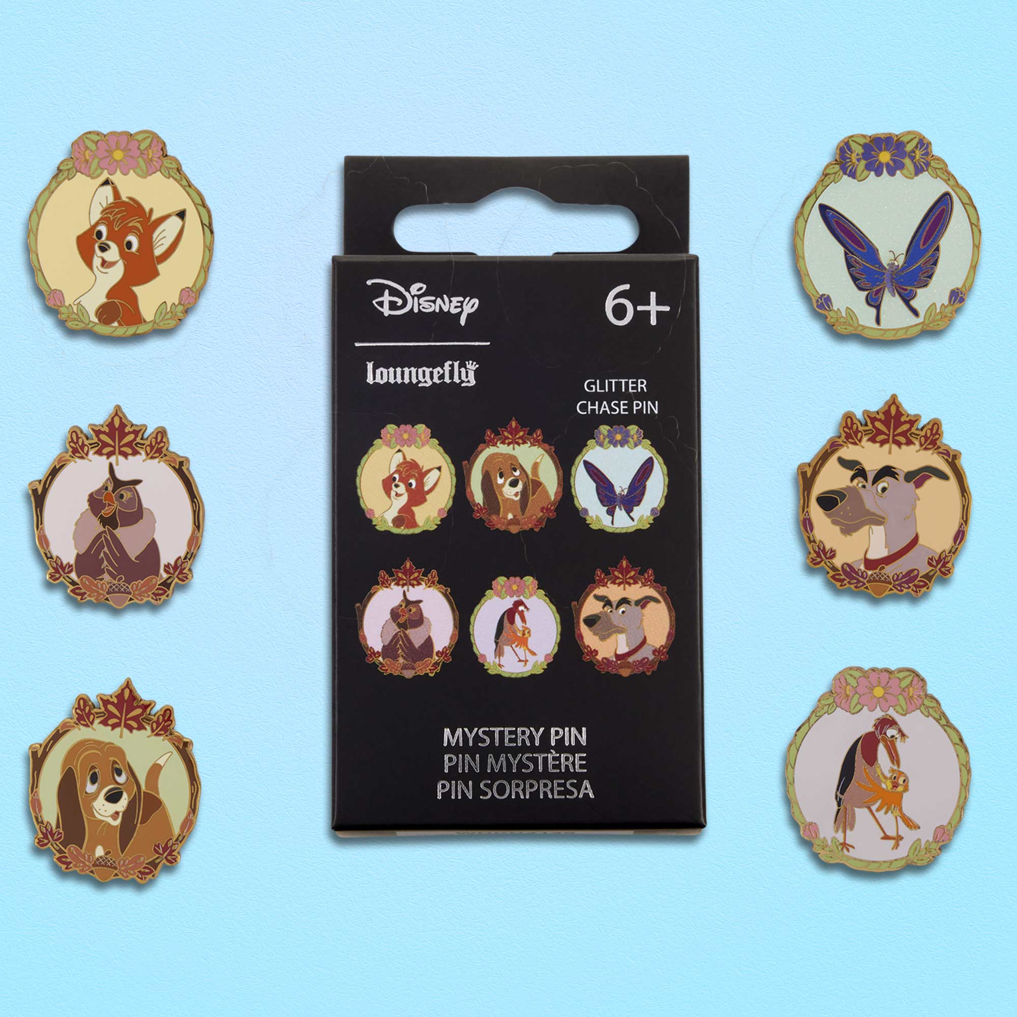 Loungefly x Disney The Fox And The Hound Mystery Box Pin - GeekCore