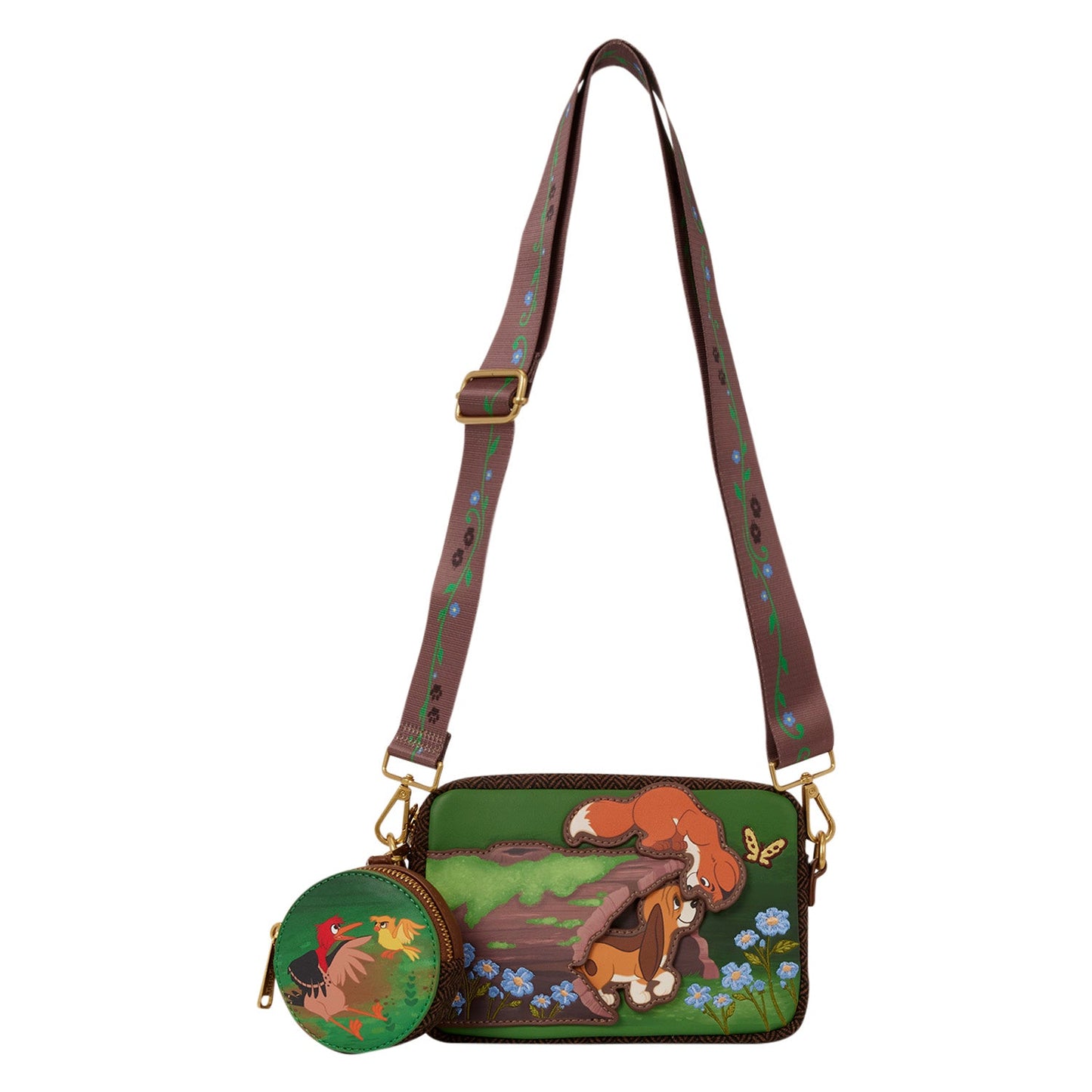 Loungefly x Disney The Fox And The Hound Tod & Copper Crossbody with Coin Bag - GeekCore