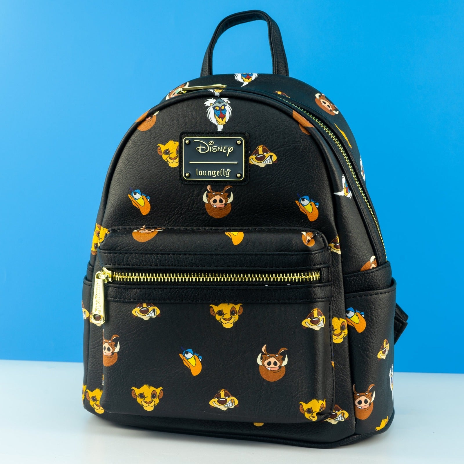 Loungefly x Disney The Lion King Character Faces AOP Mini Backpack - GeekCore