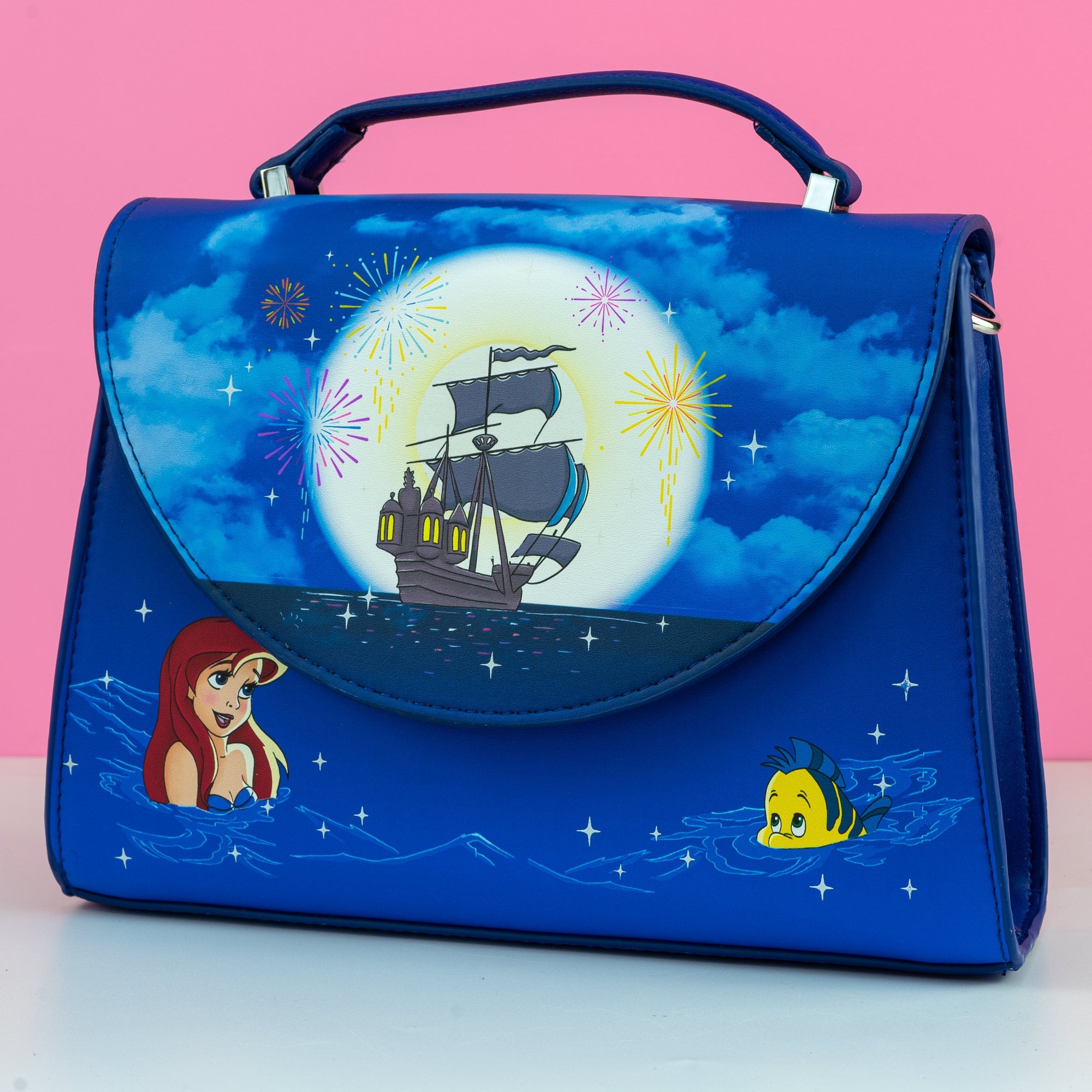 Loungefly x Disney The Little Mermaid Ariel Fireworks Crossbody Bag - GeekCore