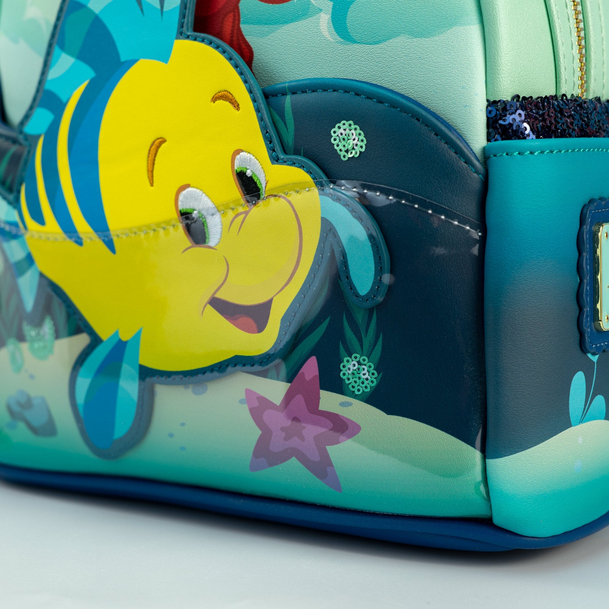 Loungefly x Disney The Little Mermaid Flounder and Sebastian Mini Backpack - GeekCore