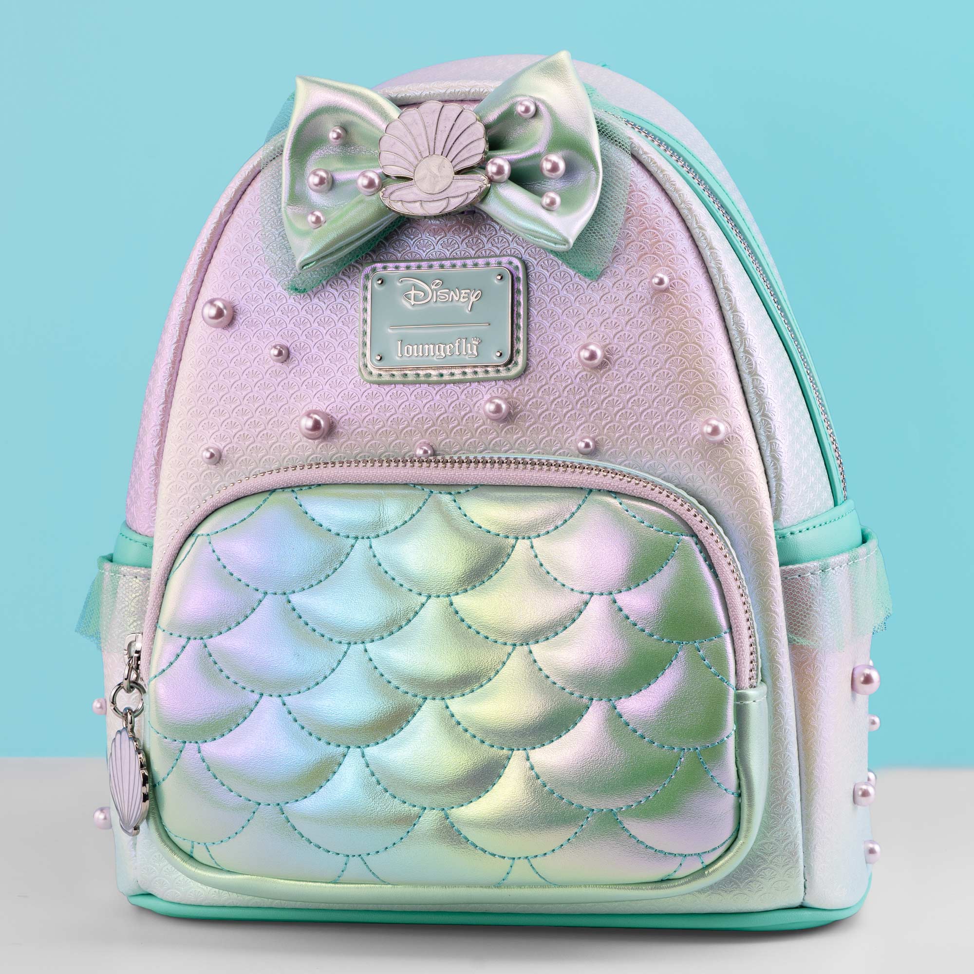Loungefly x Disney The Little Mermaid Iridescent Pearl Mini Backpack - GeekCore