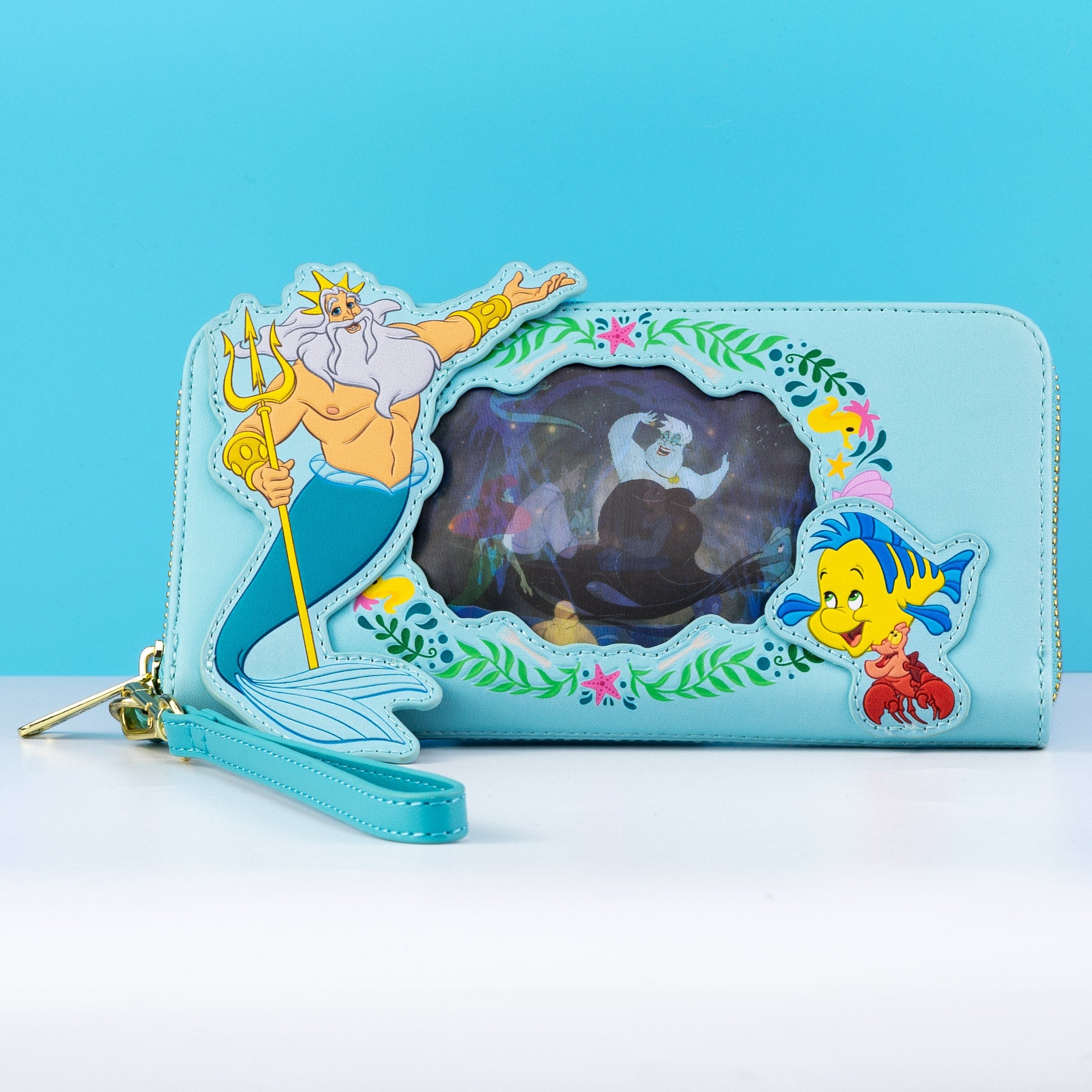 Loungefly x Disney The Little Mermaid Lenticular Wristlet - GeekCore