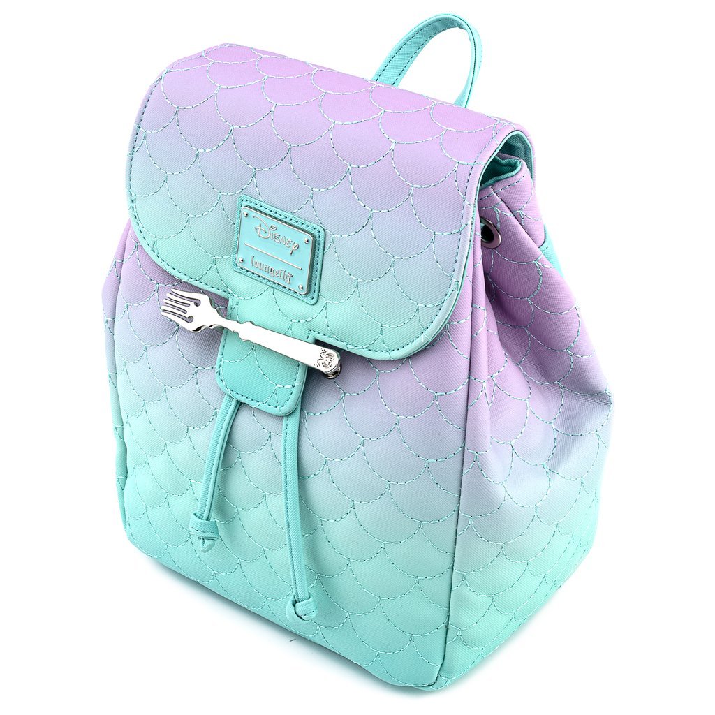 Loungefly x Disney The Little Mermaid Ombre Scales Mini Backpack - GeekCore