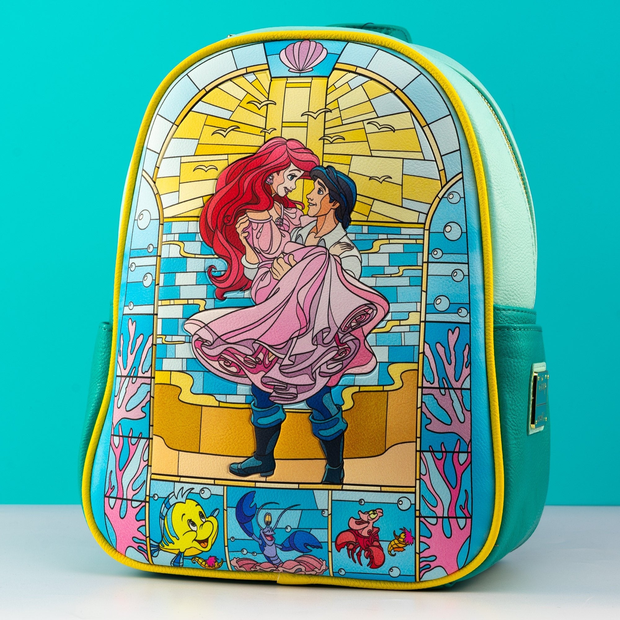 Loungefly x Disney The Little Mermaid Stained Glass Artwork Mini Backpack - GeekCore