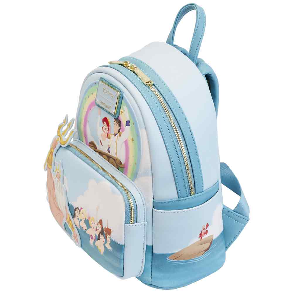 Loungefly x Disney The Little Mermaid Triton's Gift Mini Backpack - GeekCore