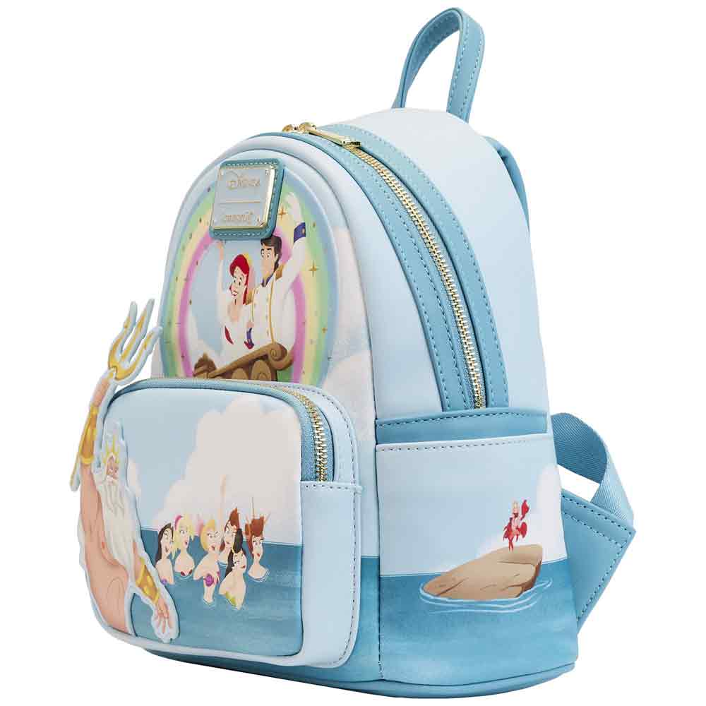 Loungefly x Disney The Little Mermaid Triton's Gift Mini Backpack - GeekCore