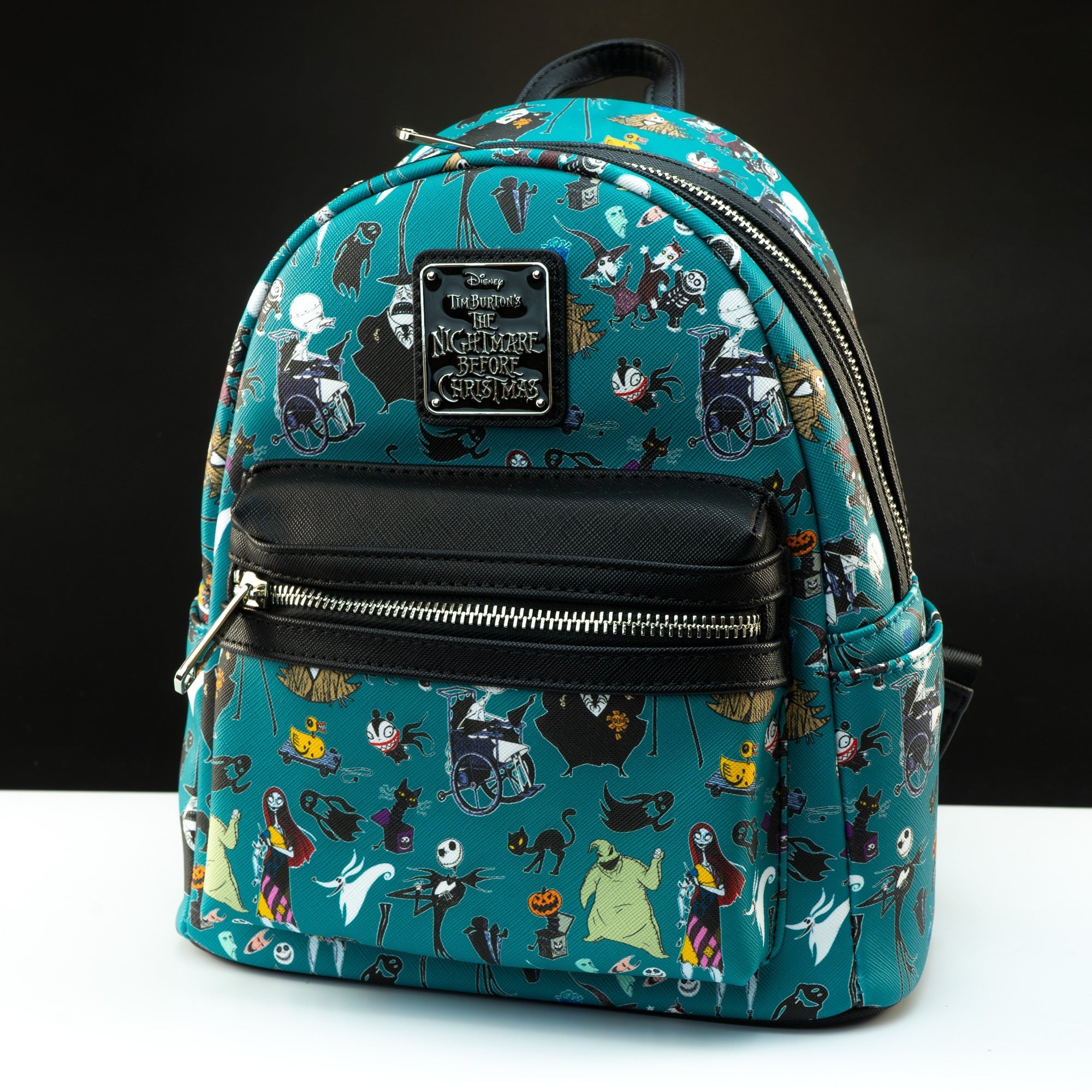 Loungefly x Disney The Nightmare Before Christmas Character Print Mini Backpack - GeekCore