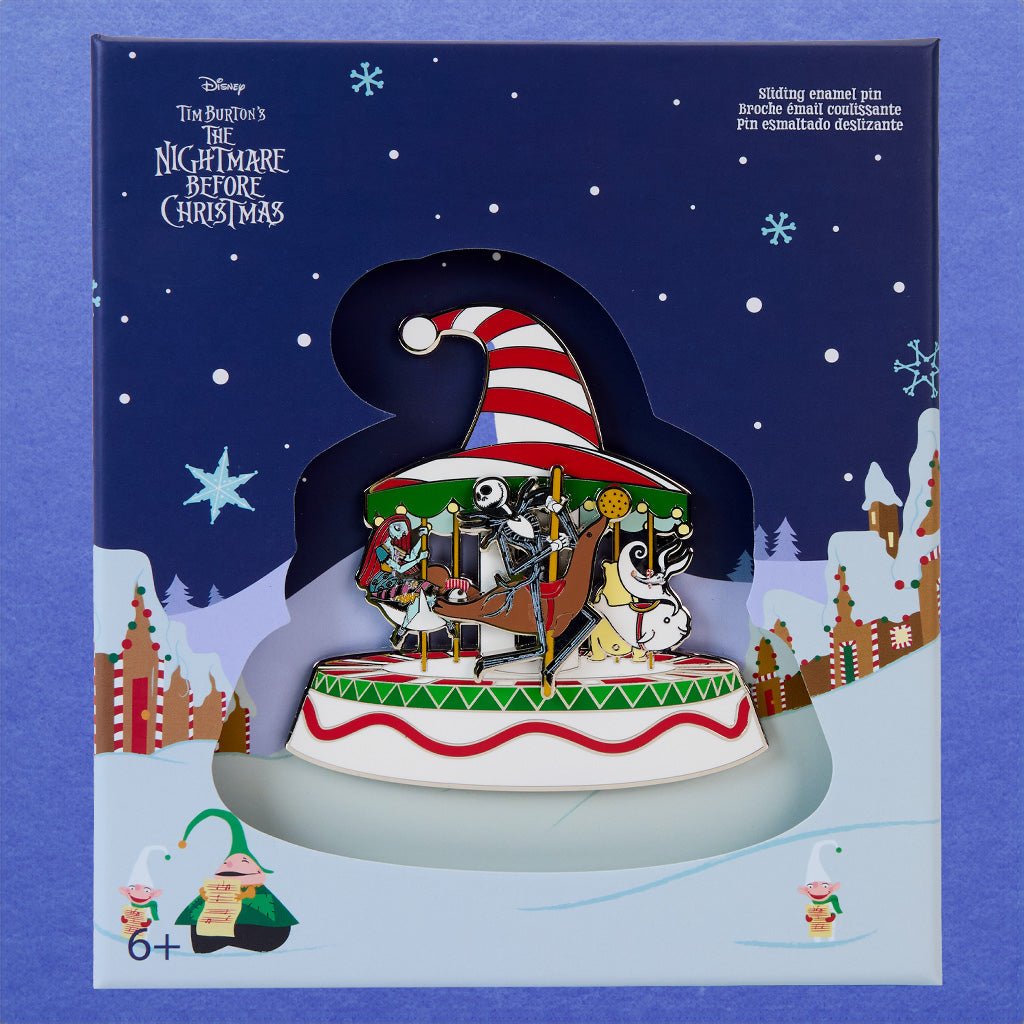 Loungefly x Disney The Nightmare Before Christmas Christmas Town Carousel Sliding 3