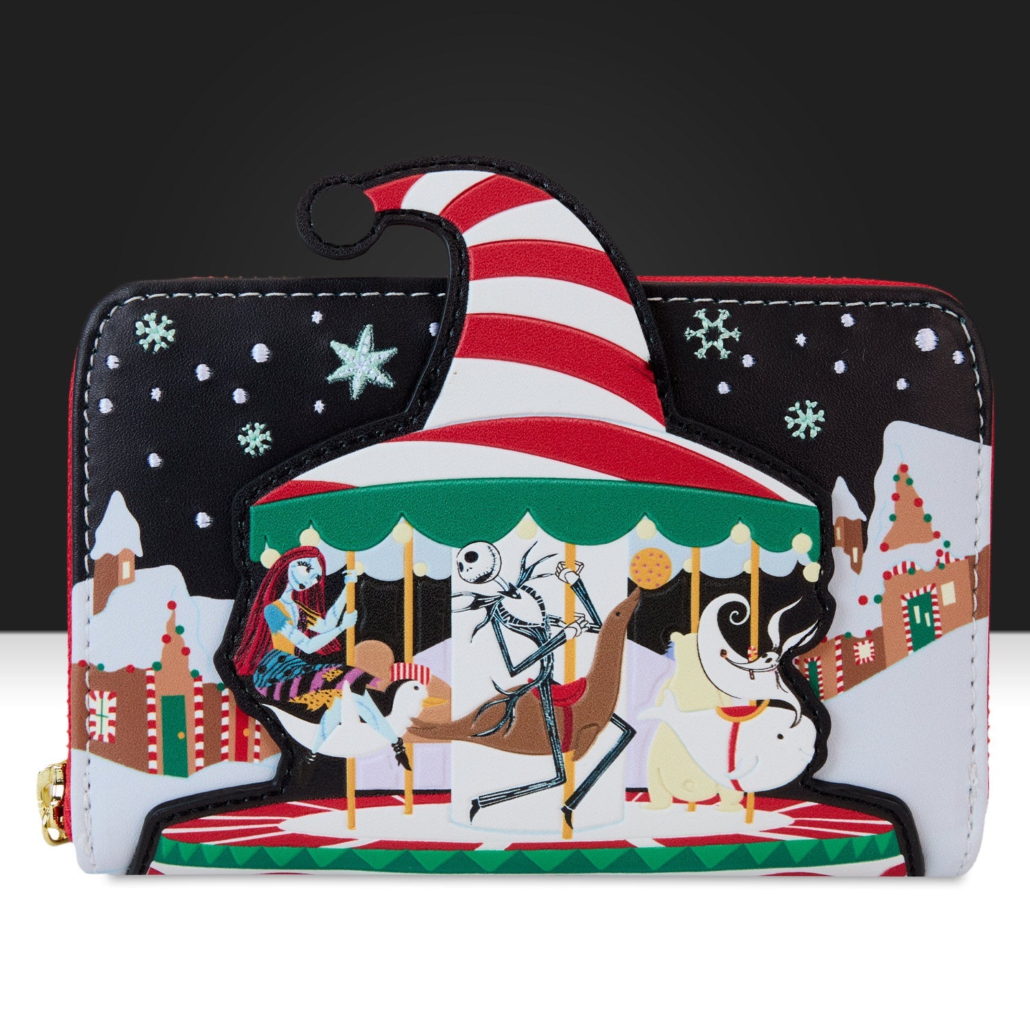 Loungefly x Disney The Nightmare Before Christmas Journey To Christmas Town Zip Around Wallet - GeekCore