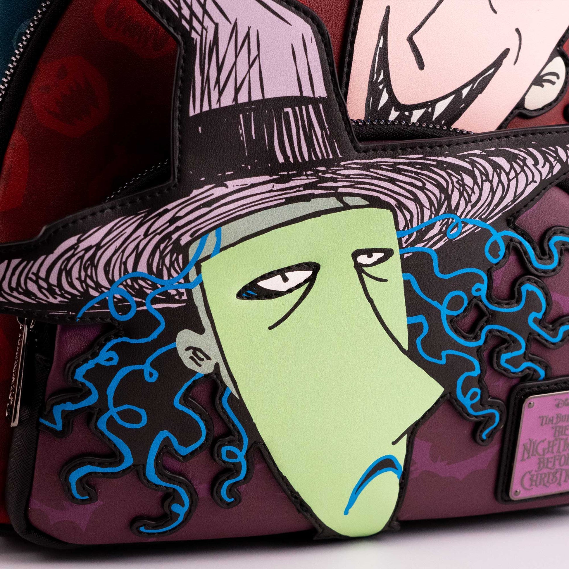Loungefly x Disney The Nightmare Before Christmas Lock Shock Barrel Triple Pocket Mini Backpack - GeekCore