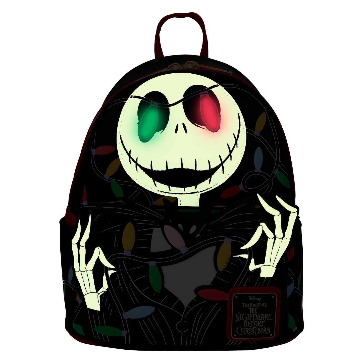 Loungefly x Disney The Nightmare Before Christmas Smiling Jack Light Up Mini Backpack - GeekCore