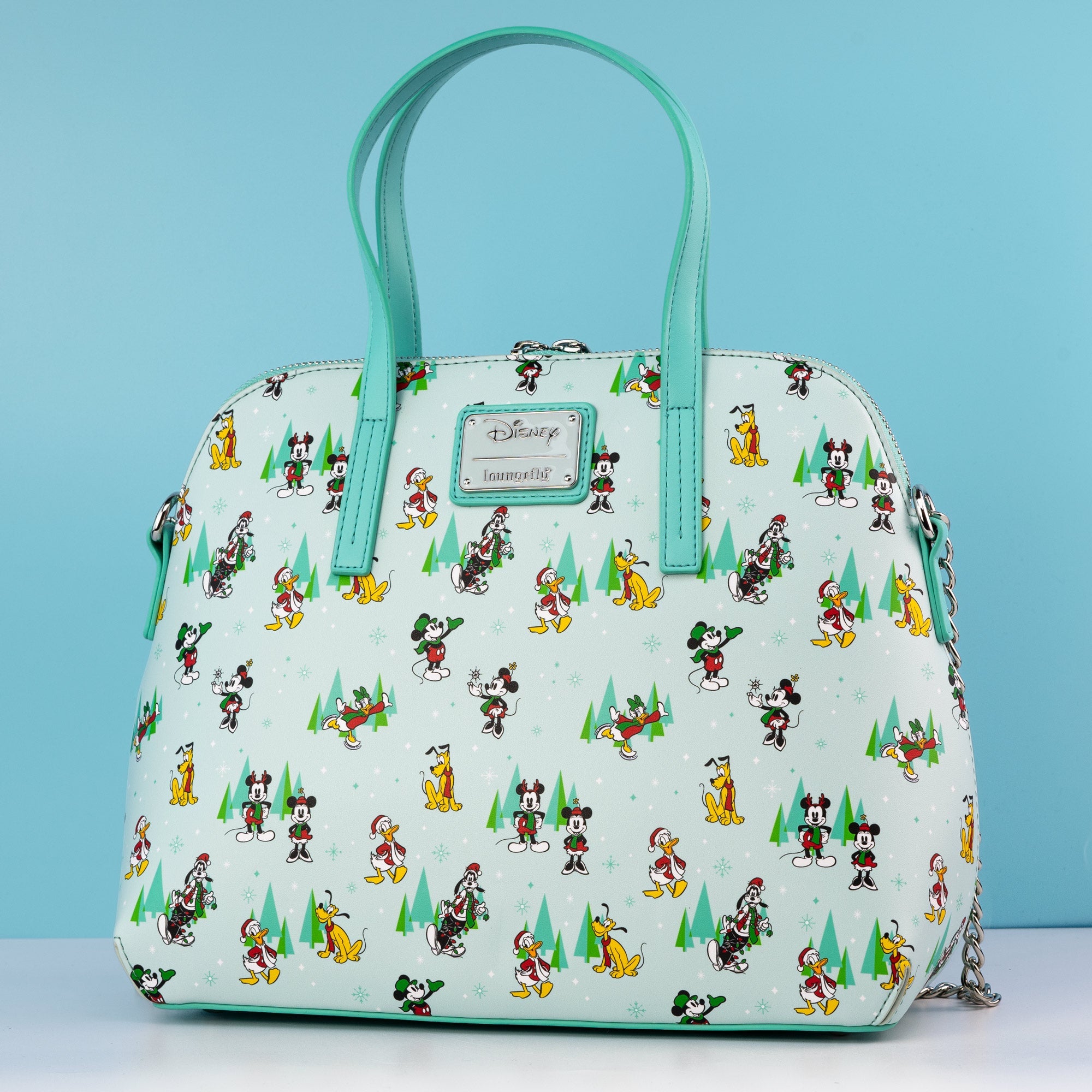 Loungefly x Disney The Sensational Six Christmas Character Print Crossbody bag - GeekCore