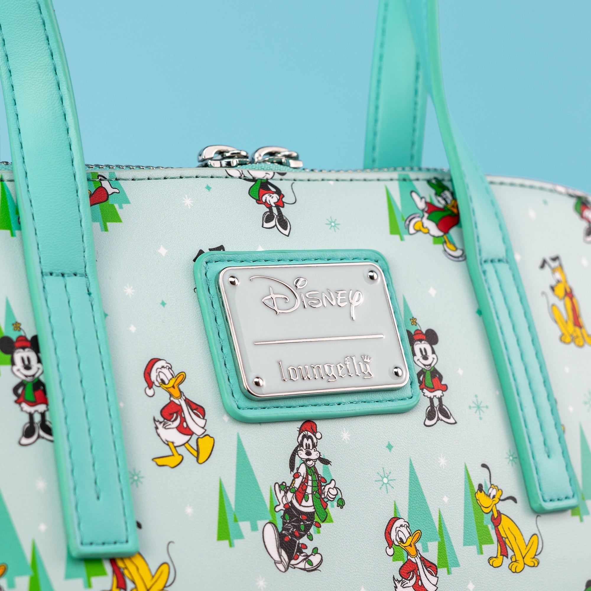 Loungefly x Disney The Sensational Six Christmas Character Print Crossbody bag - GeekCore