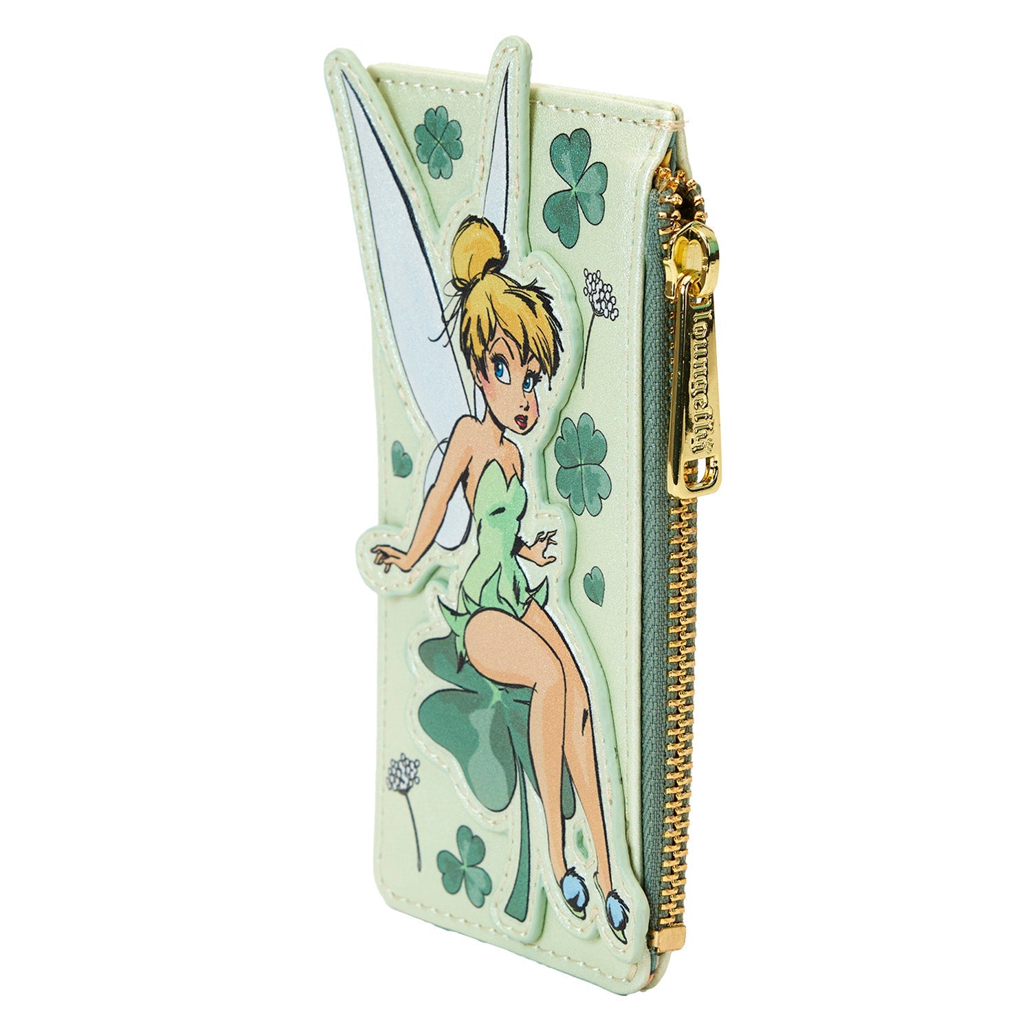 Loungefly x Disney Tinker Bell Four - Leaf Clover Card Holder - GeekCore
