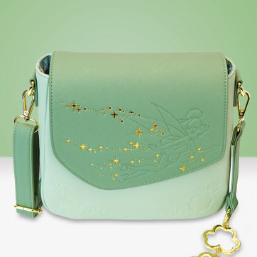 Loungefly x Disney Tinker Bell Four - Leaf Clover Crossbody Bag - GeekCore