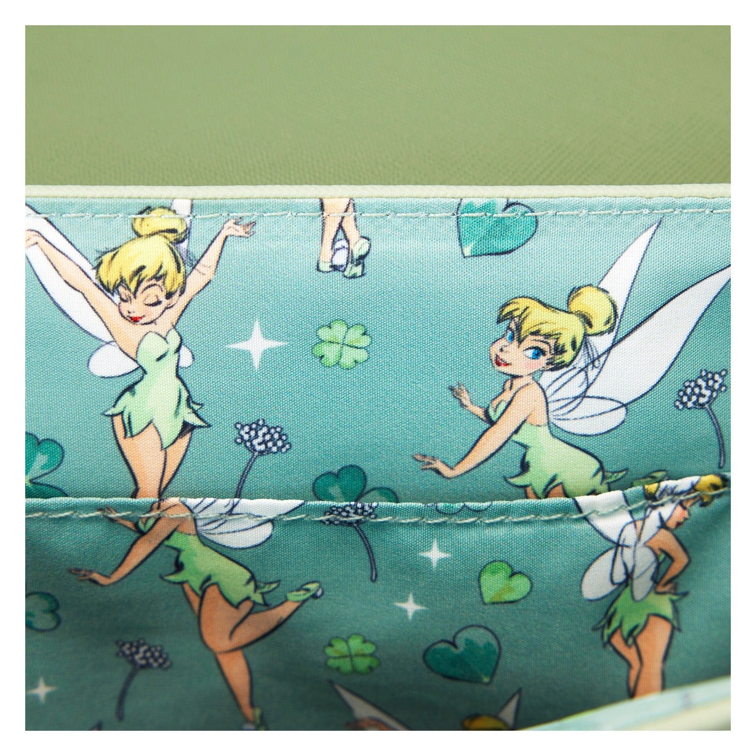 Loungefly x Disney Tinker Bell Four - Leaf Clover Crossbody Bag - GeekCore