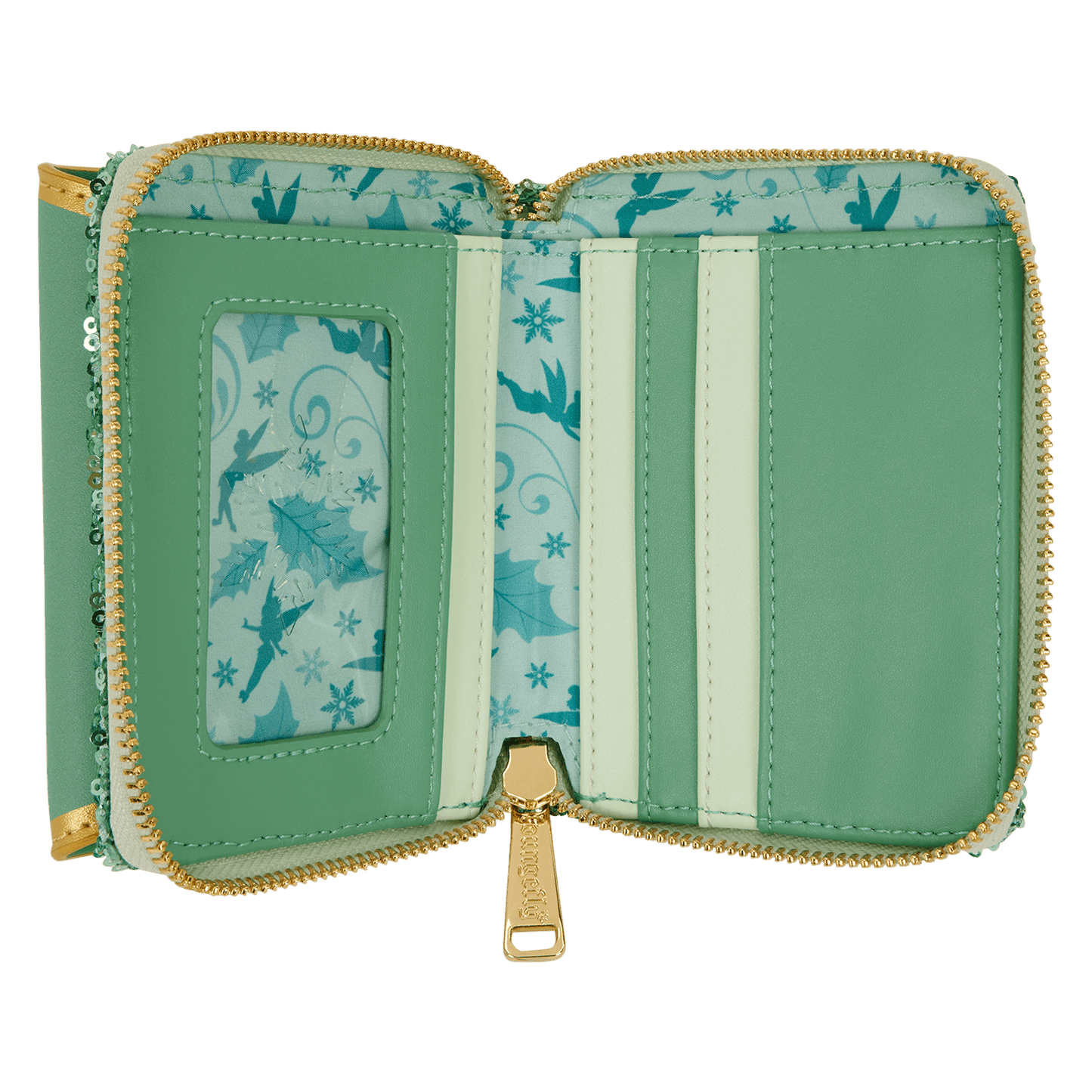 Loungefly x Disney Tinker Bell Holiday Tri Fold Wallet - GeekCore