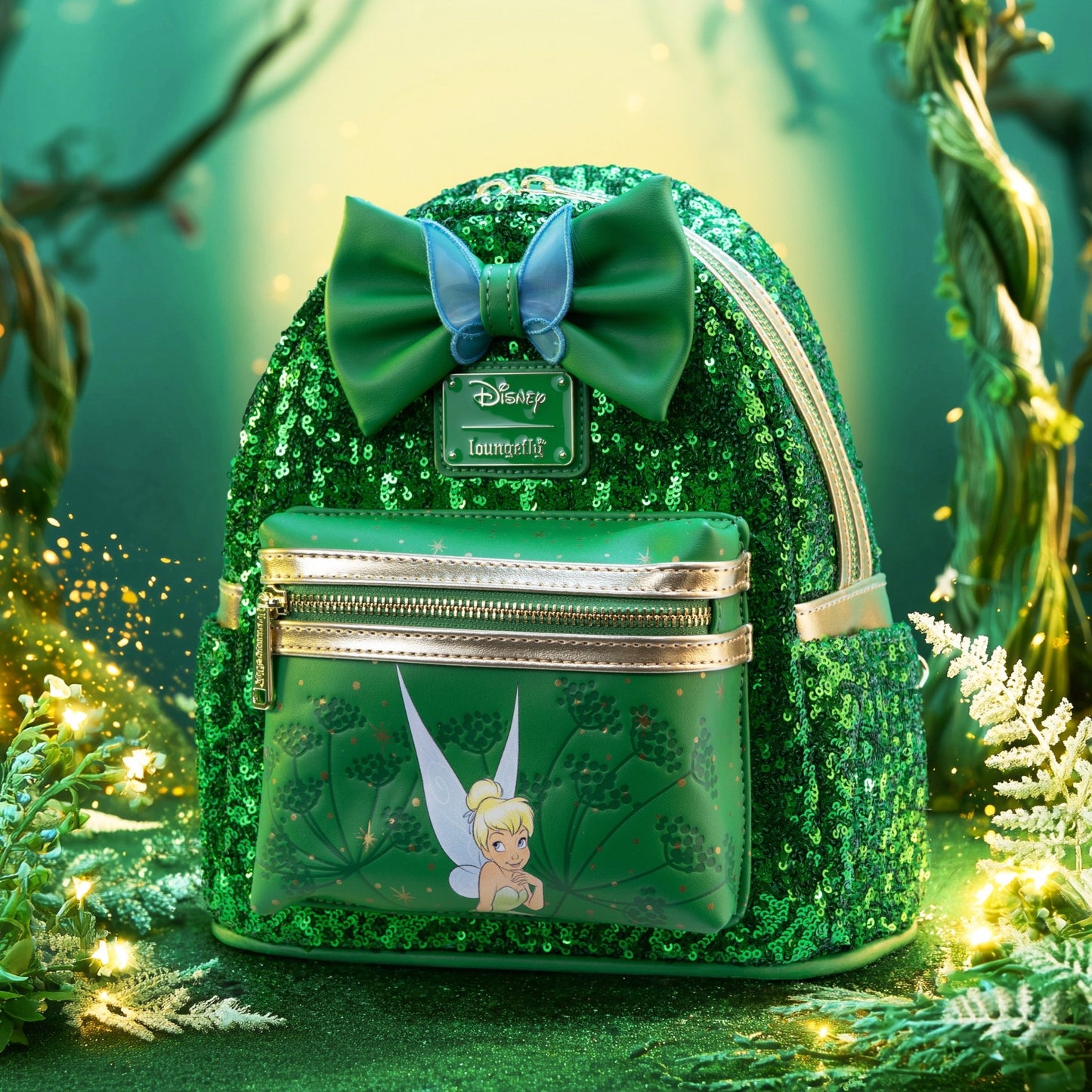 Loungefly x Disney Tinker Bell Sequin Mini Backpack - GeekCore