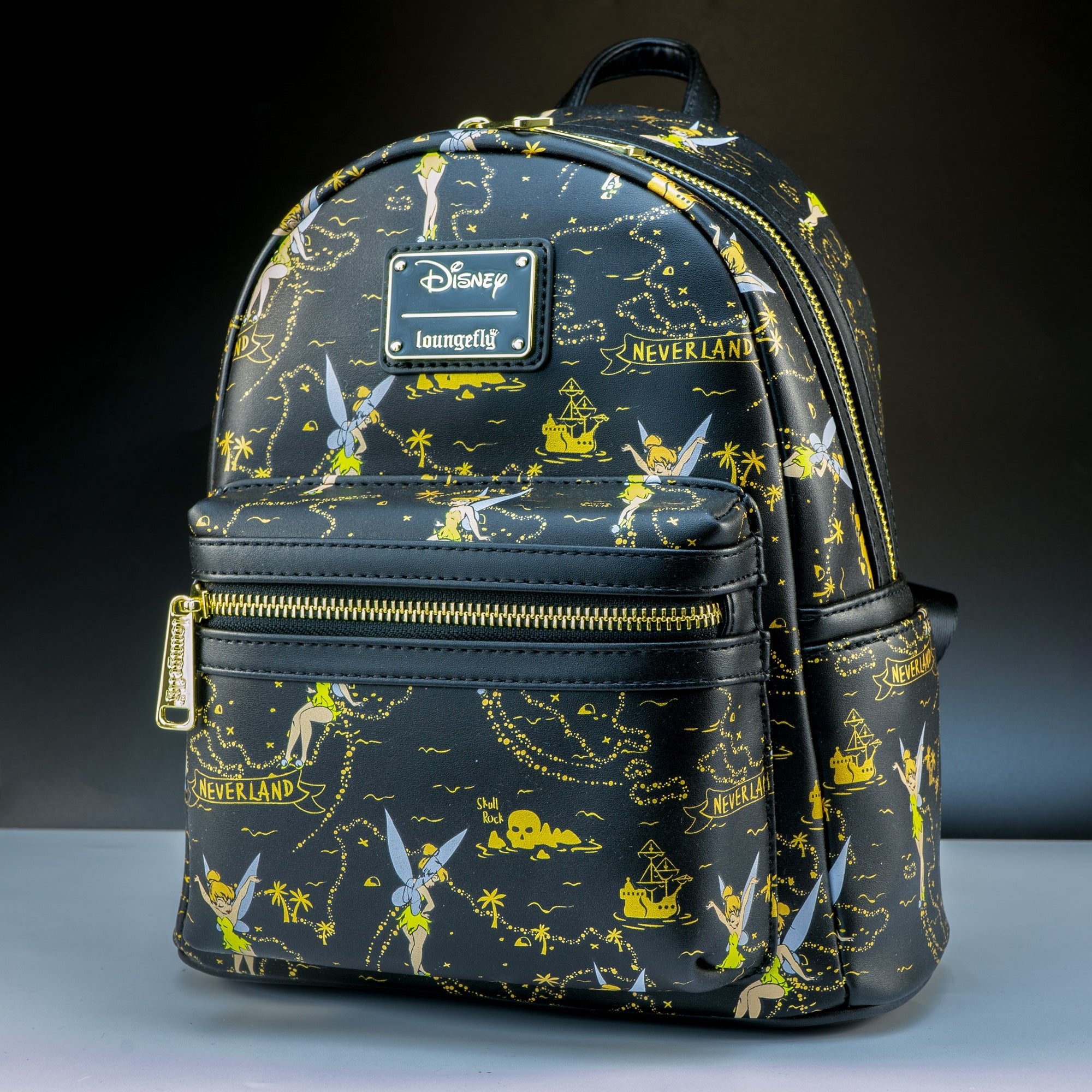 Loungefly x Disney Tinkerbell Neverland Treasure Map AOP Mini Backpack - GeekCore