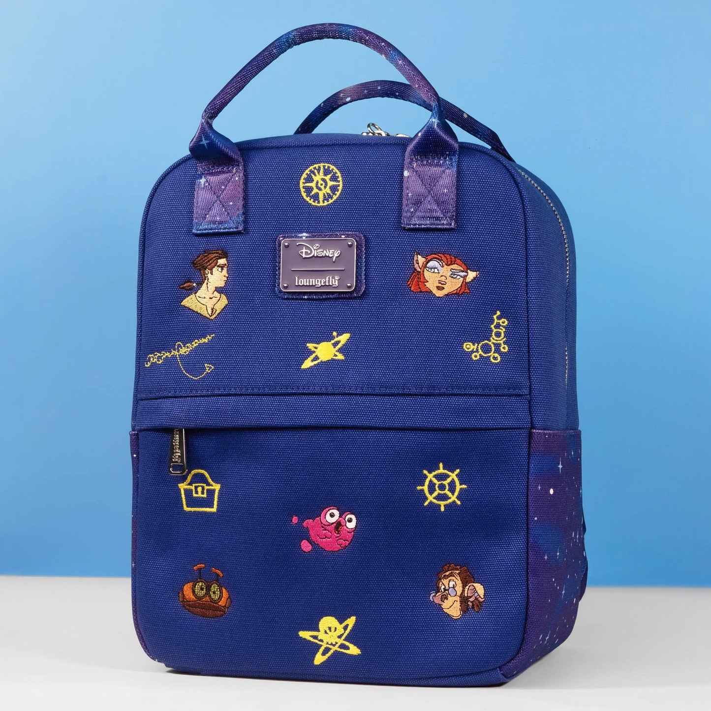 Loungefly x Disney Treasure Planet Canvas Icons Mid - Size Backpack - GeekCore