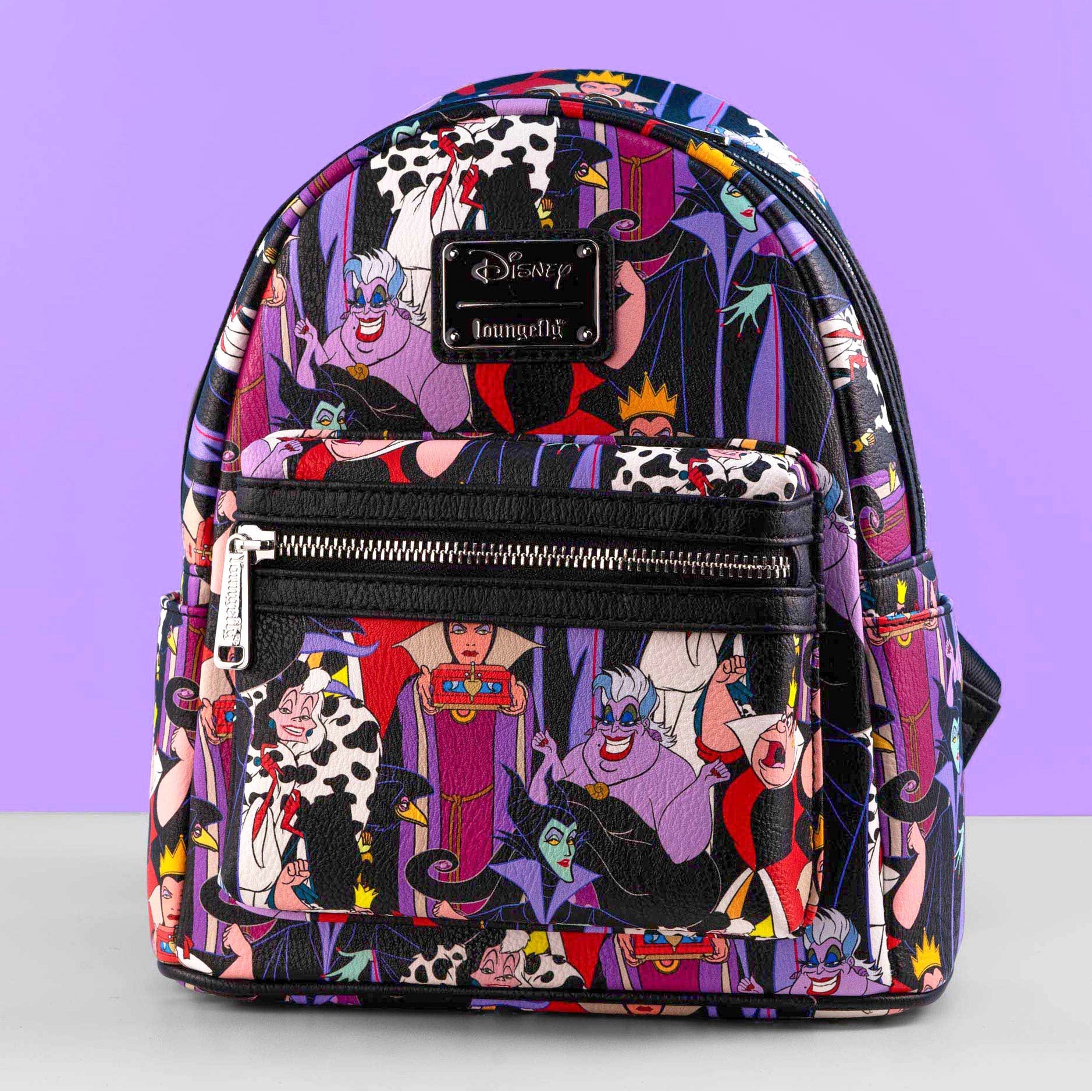 Loungefly x Disney Villains All Over Print Mini Backpack - GeekCore