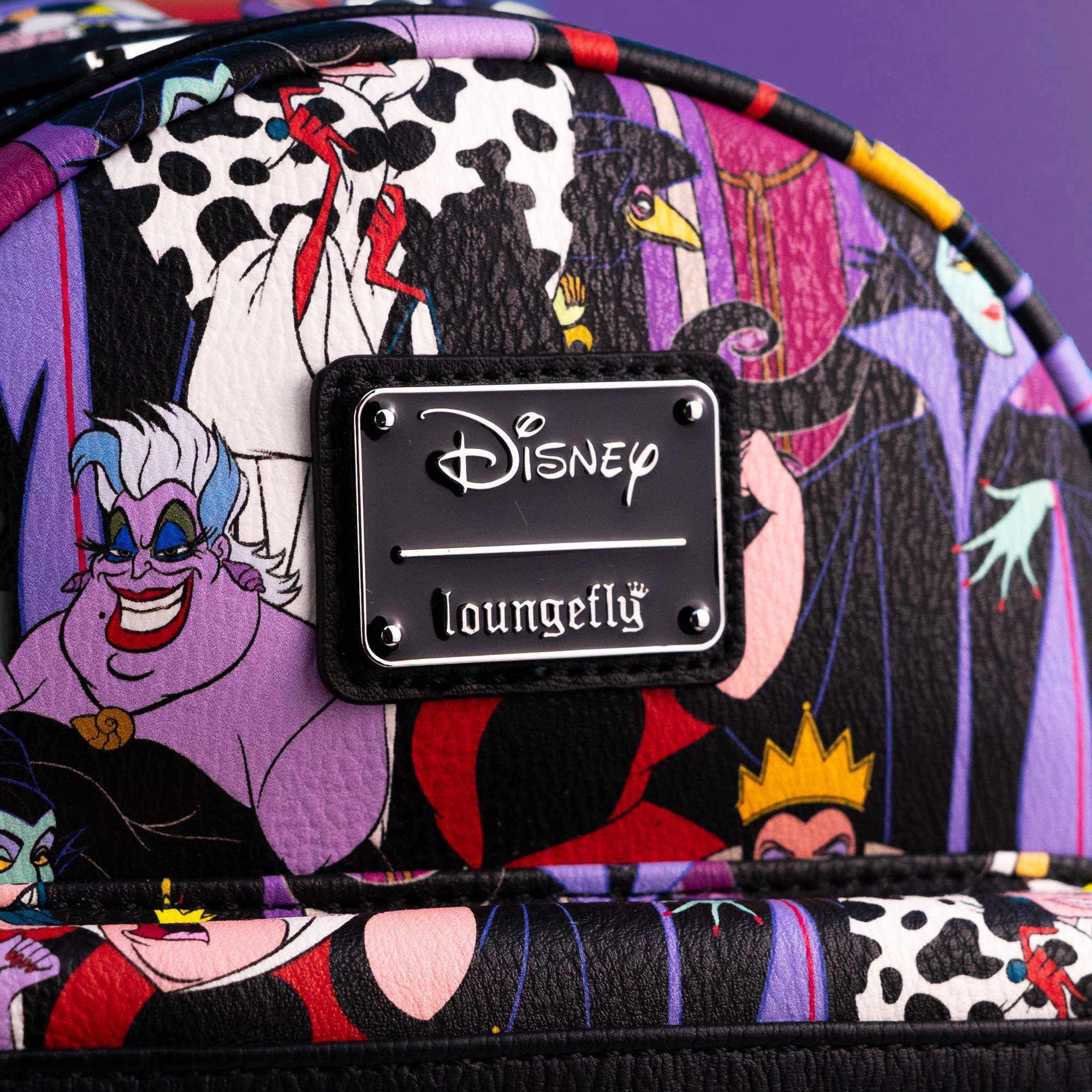 Loungefly x Disney Villains All Over Print Mini Backpack - GeekCore