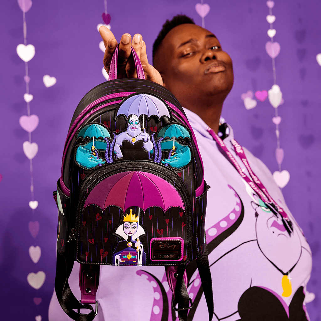 Loungefly X Disney Villains Curse Your Hearts Mini Backpack - GeekCore