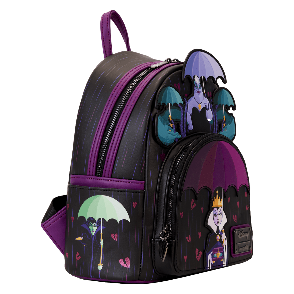 Loungefly X Disney Villains Curse Your Hearts Mini Backpack - GeekCore